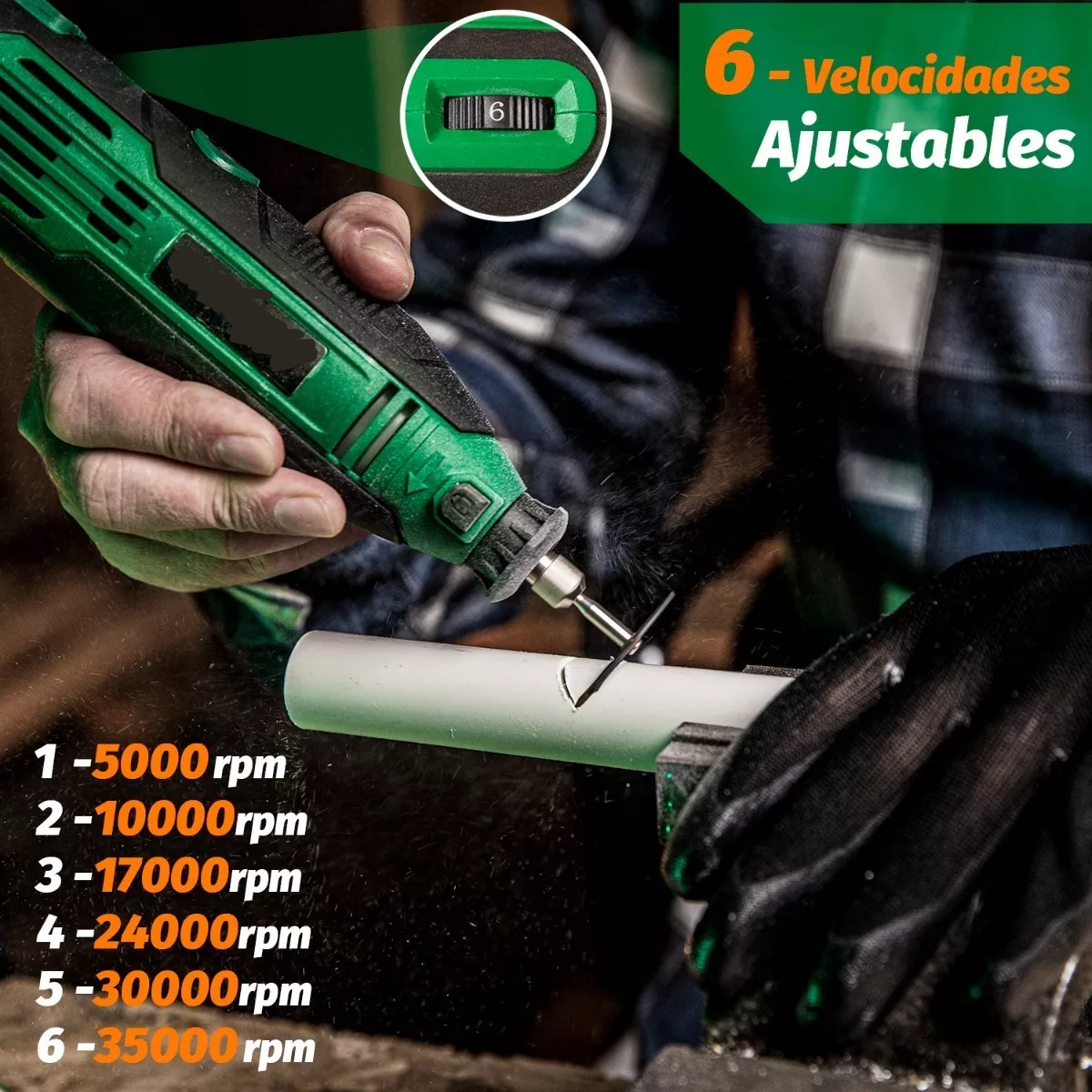 Mini Taladro Mototool Con 211 Piezas 135w