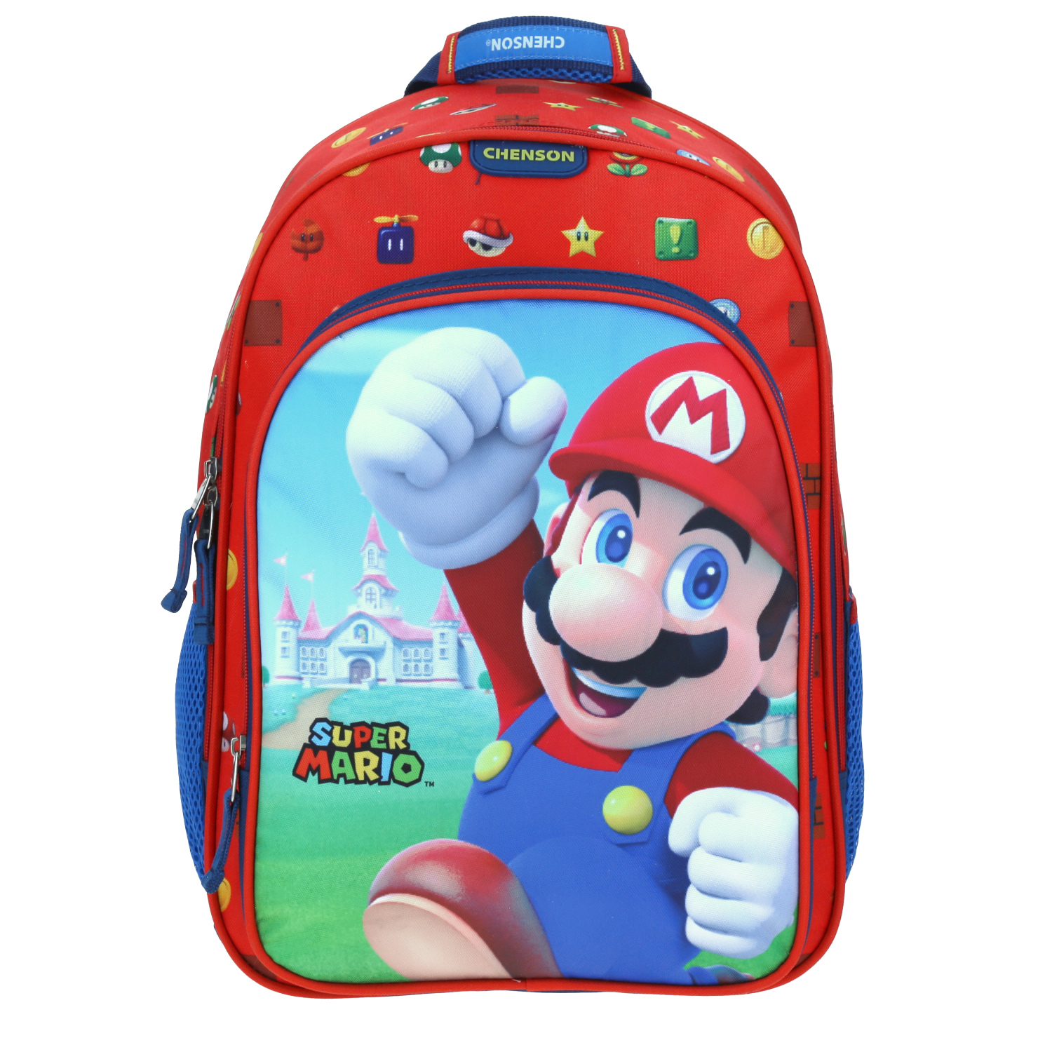 Mochila Escolar Grande Chenson Primaria Mario Bros Castillo MB65710-9