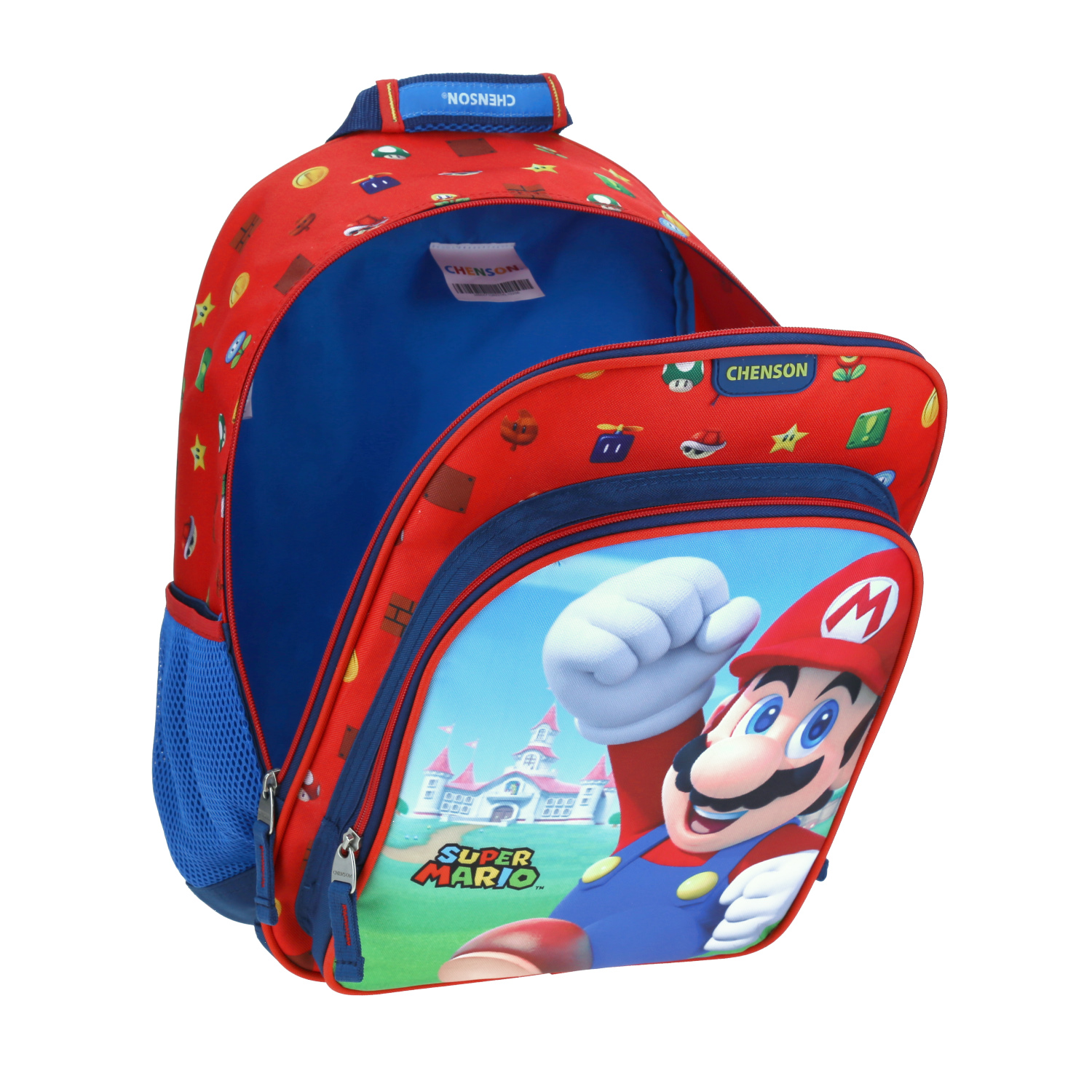 Mochila Escolar Grande Chenson Primaria Mario Bros Castillo MB65710-9