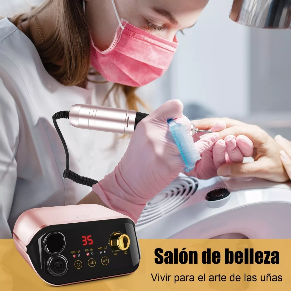 Pulidor Esmeril Drill Para Uñas Profesional C/pedal 35000rpm