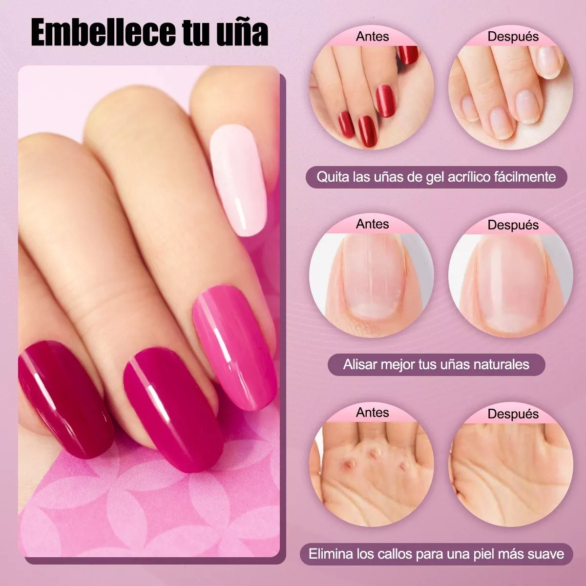 Pulidor Esmeril Taladro De Uñas Acrílicas (120pcs) 35000rpm