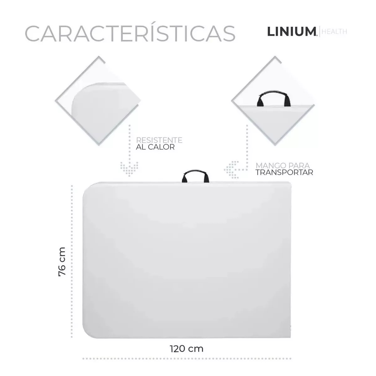 Mesa Plegable Tipo Portafolio Linium 2.40 Metros