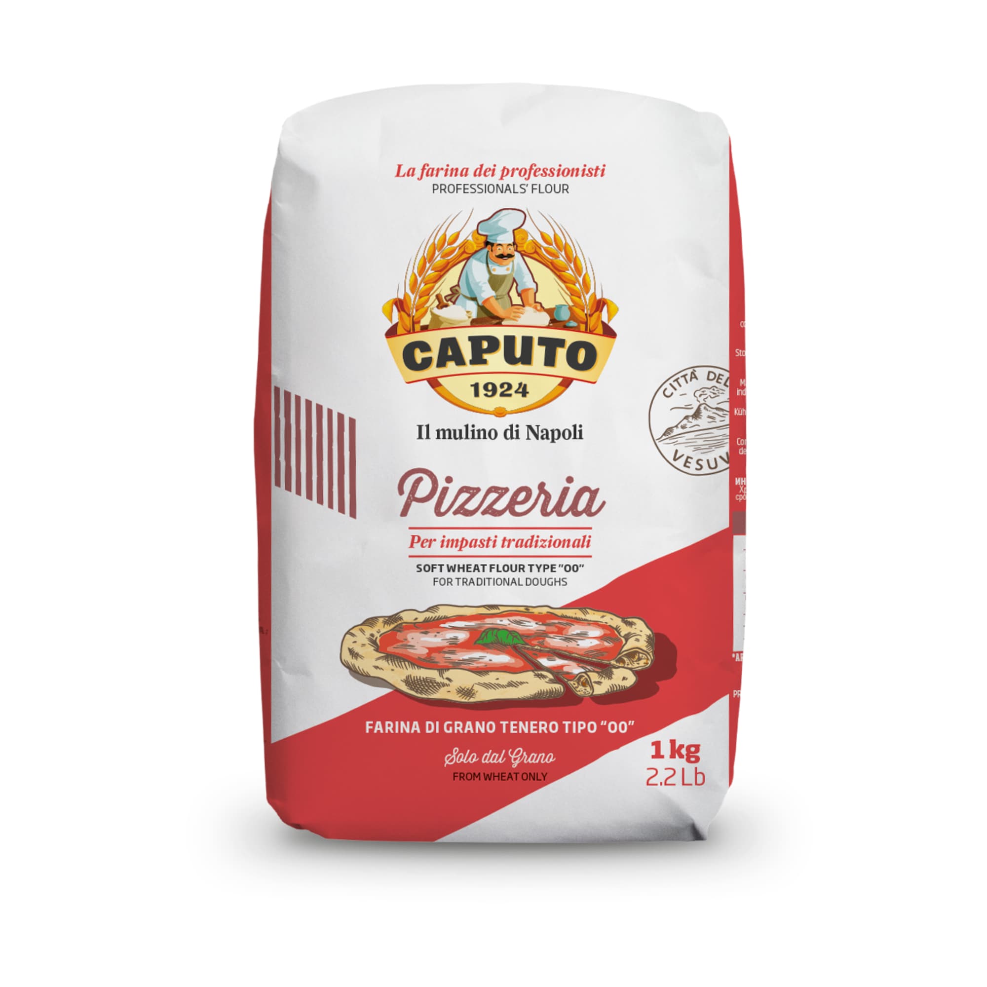 2 Pack Harina Para Pizza Caputo Pizzeria Tipo 00 De 1 Kg