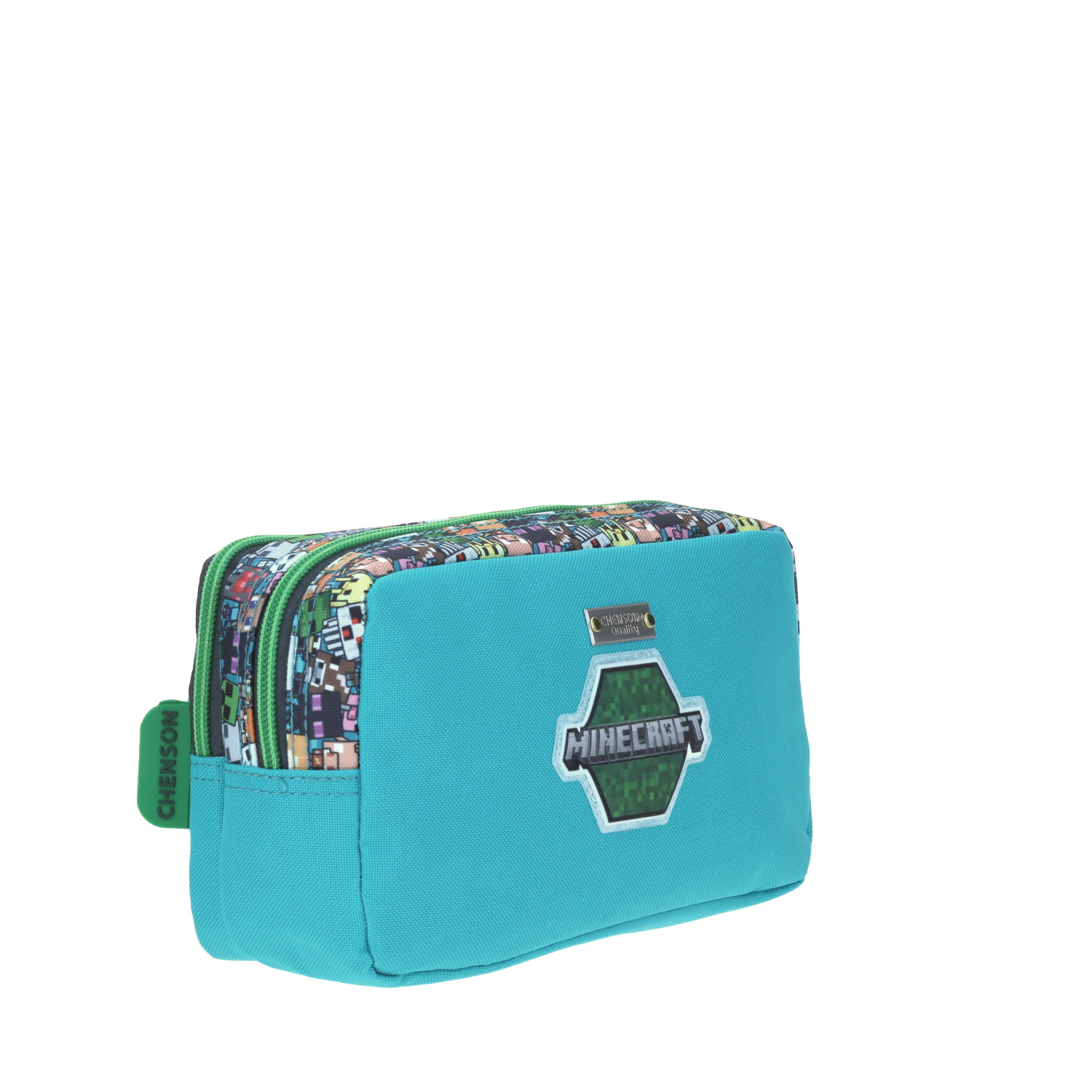Lapicera Doble Cierre Escolar Chenson Minecraft Graviola Zombie MC65608-9