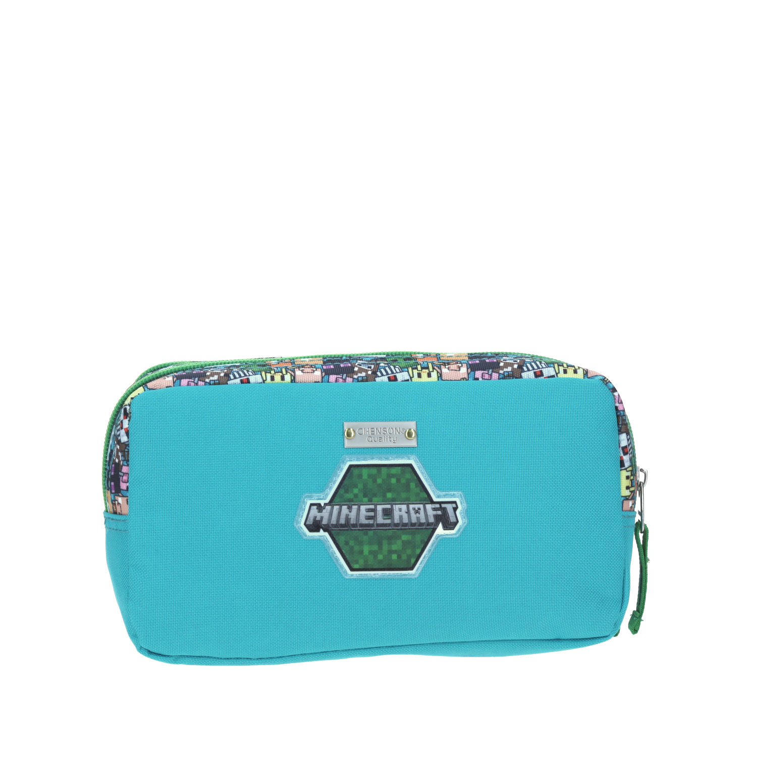 Lapicera Doble Cierre Escolar Chenson Minecraft Graviola Zombie MC65608-9
