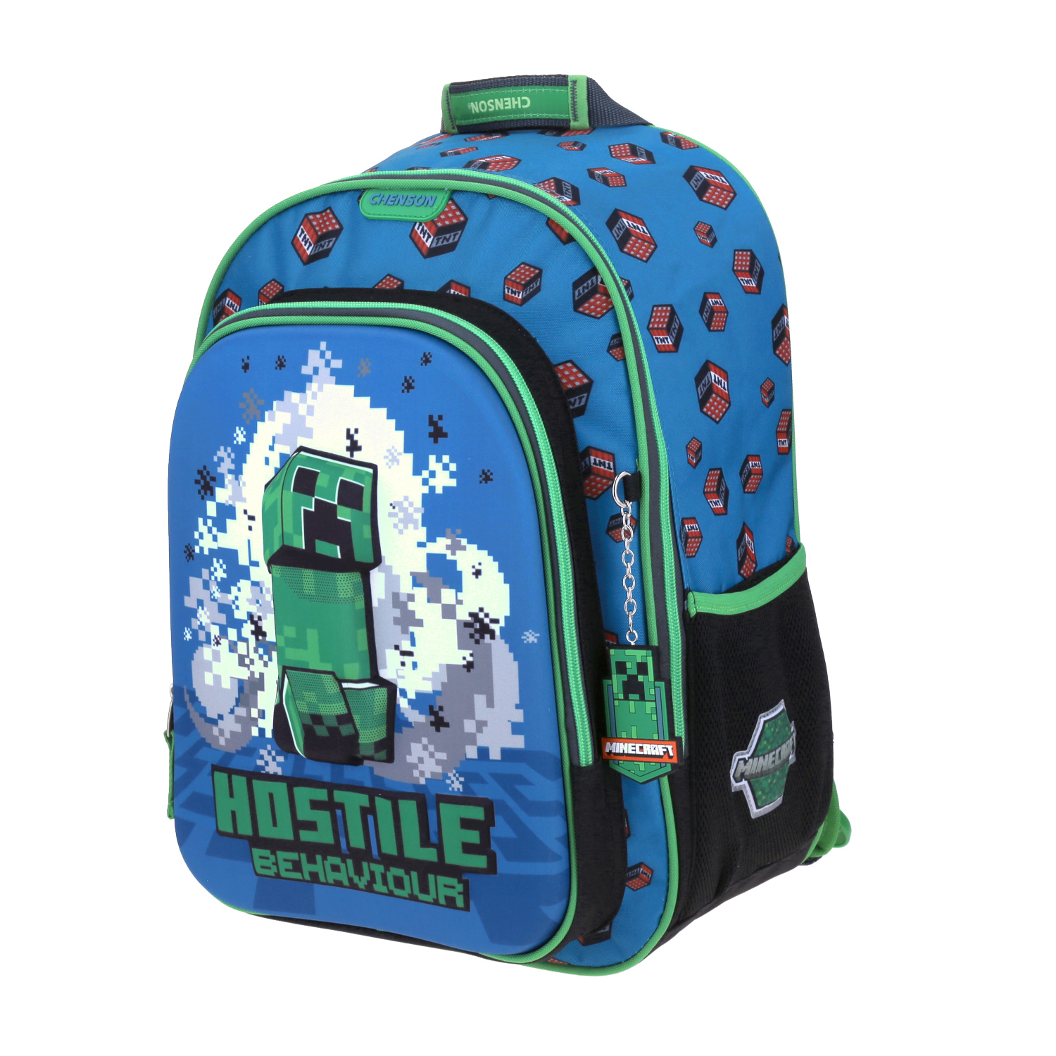 Mochila Escolar Grande Chenson Minecraft MC65699-9 JOLLYZA