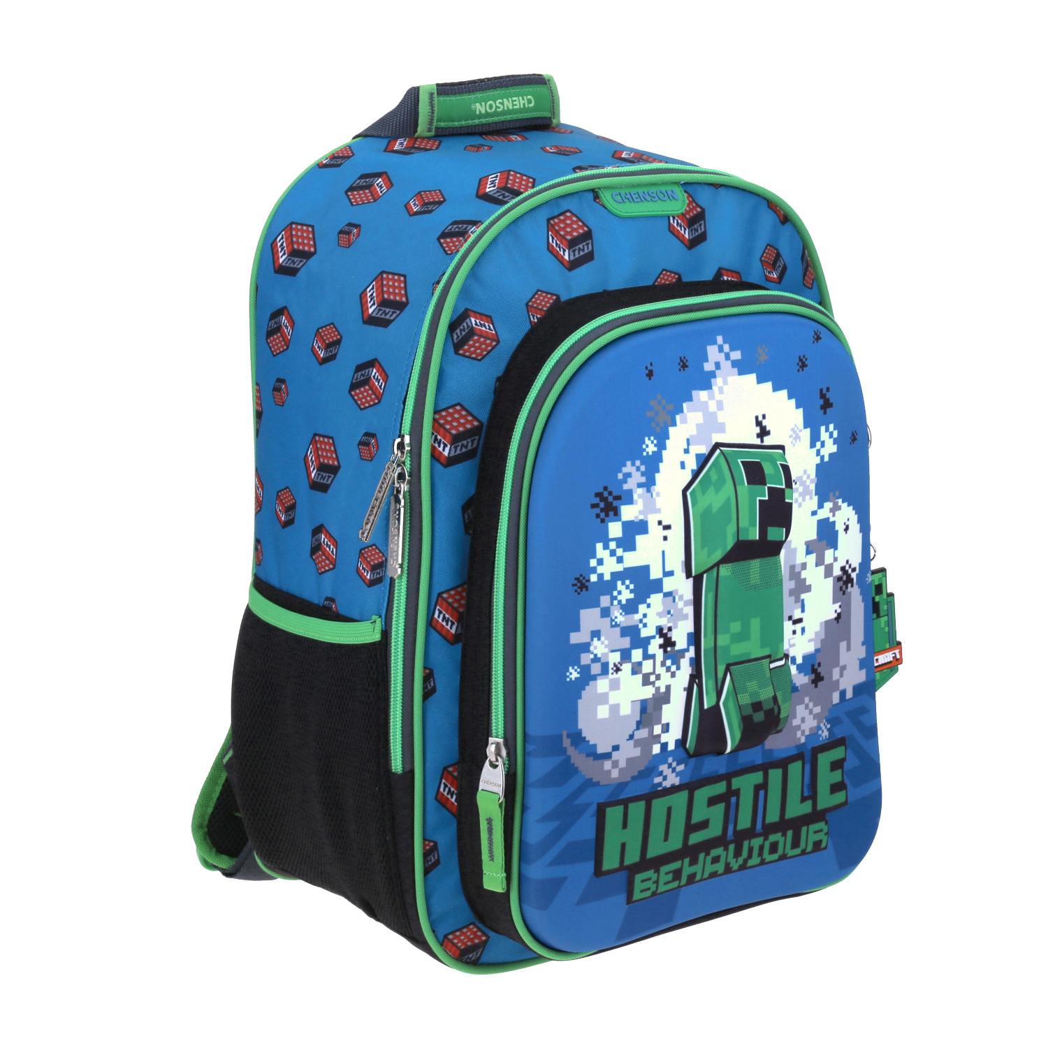 Mochila Escolar Grande Chenson Minecraft MC65699-9 JOLLYZA