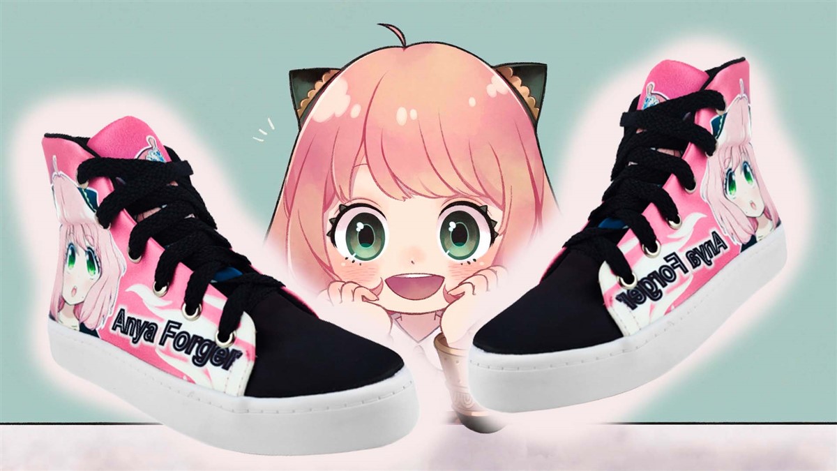 Tenis Niña Spy X Family Anime Anya Forger 712-rna Rosa.
