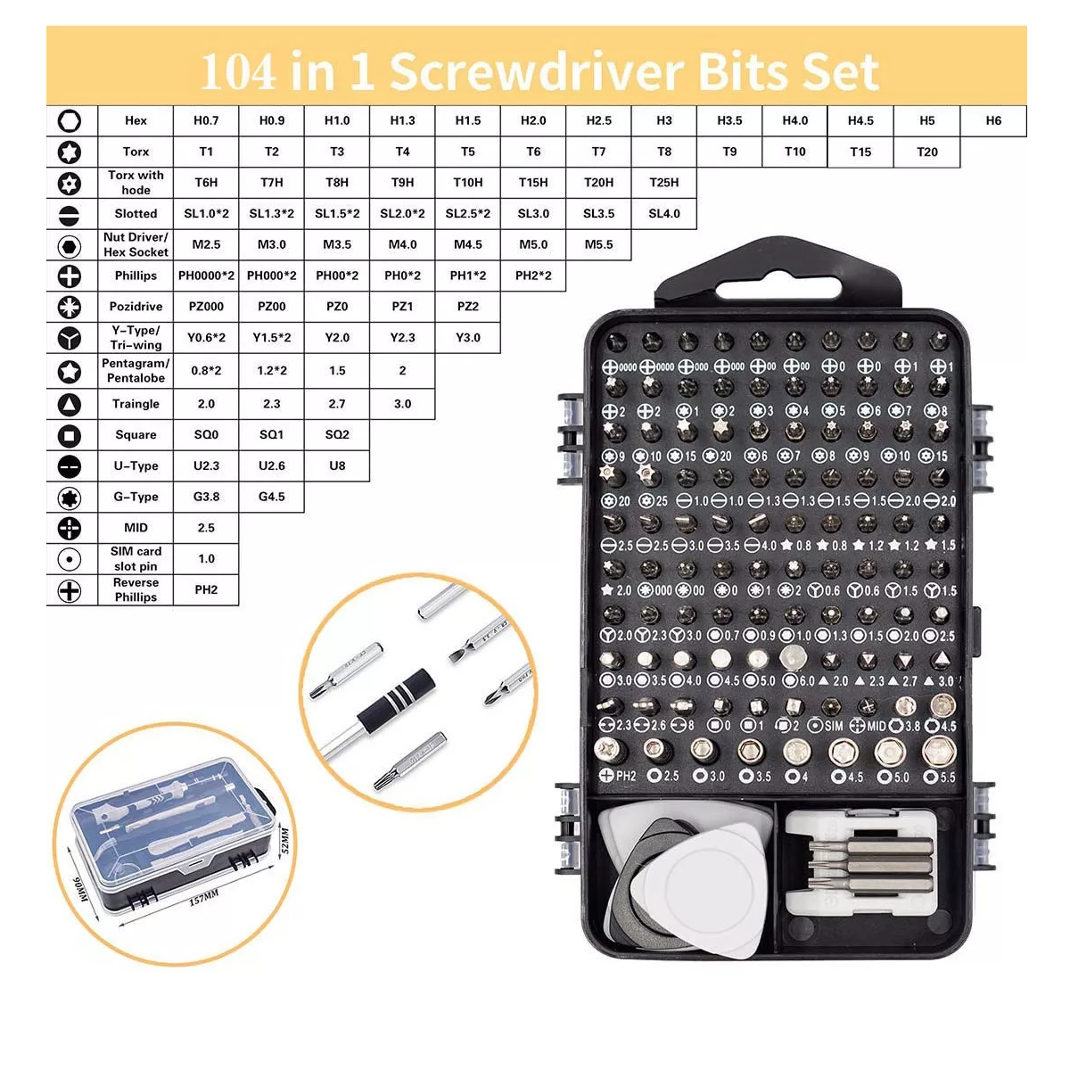 Kit De Herramientas De Destornillador De Precisión 133 En 1