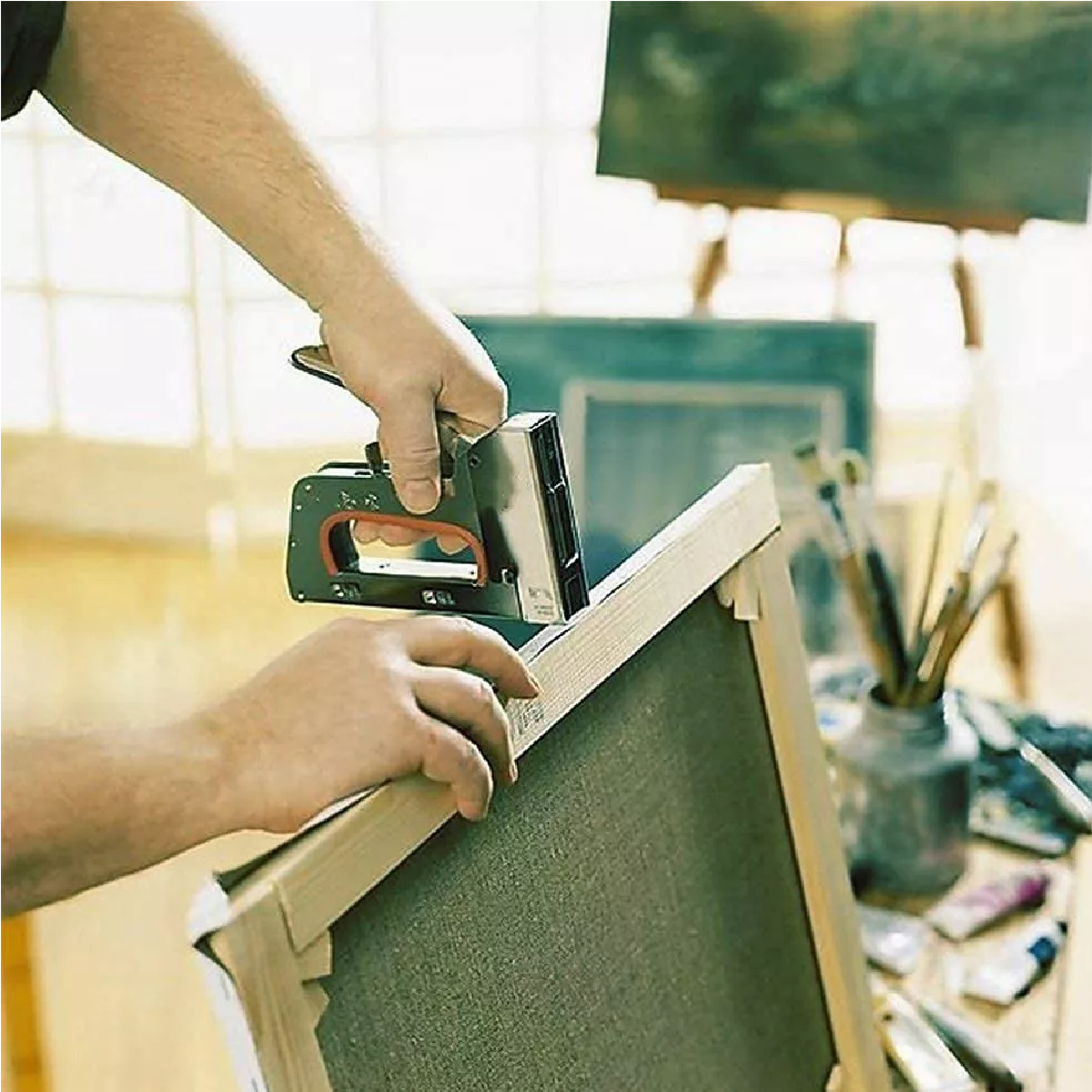 Engrapadora Tipo Pistola Para Tapiceria Con 12000 Grapas