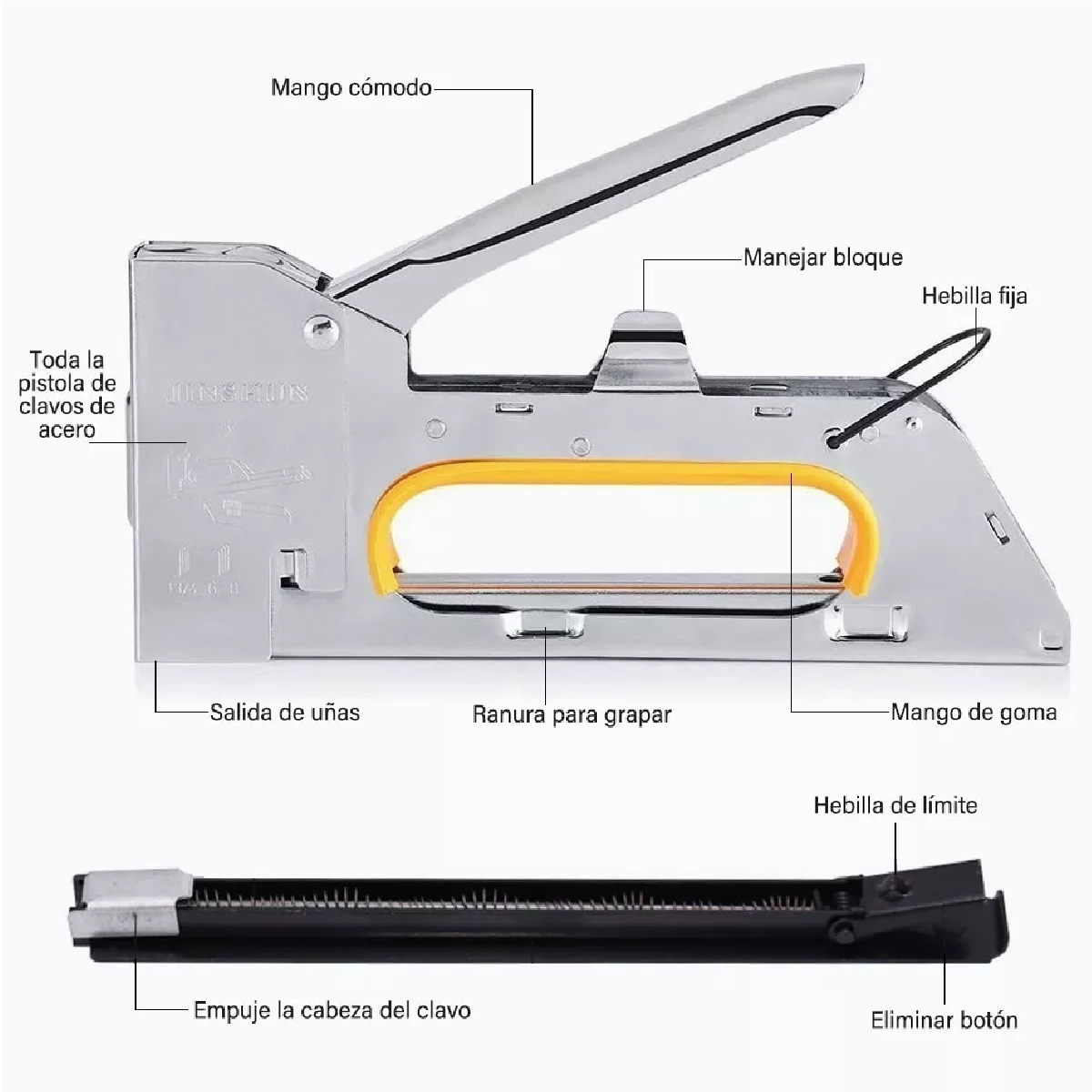 Engrapadora Tipo Pistola Para Tapiceria Con 12000 Grapas