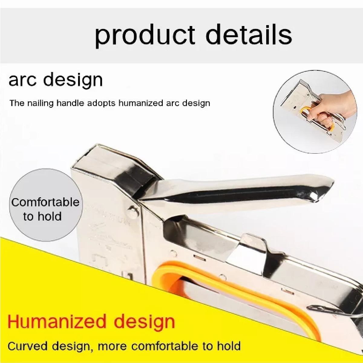 Engrapadora Tipo Pistola Para Tapiceria Con 12000 Grapas