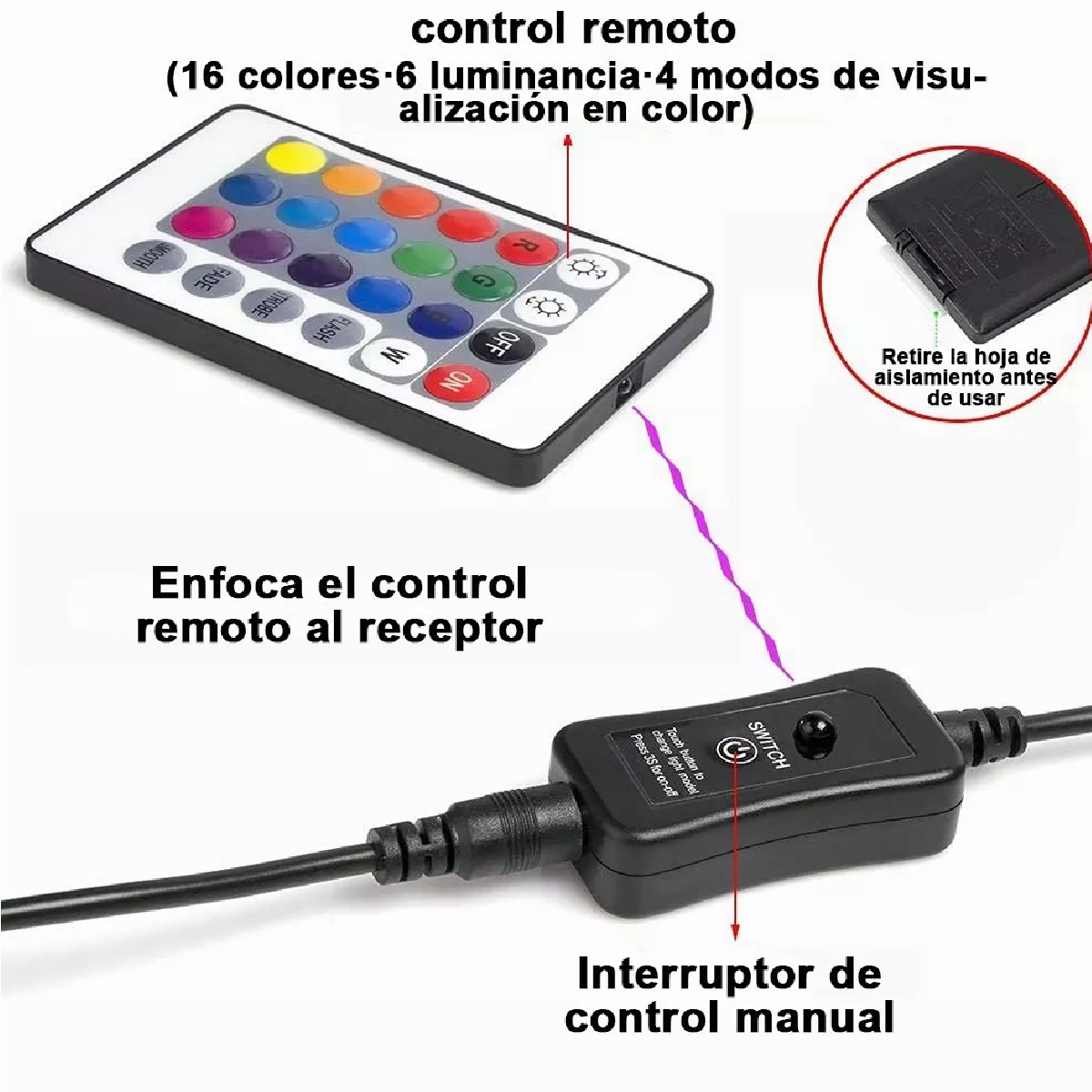 Lampara Para Alberca,luz Led Para Piscina Rgb Sumergible