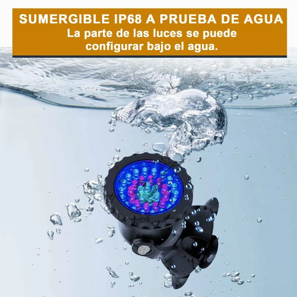 Lampara Para Alberca,luz Led Para Piscina Rgb Sumergible