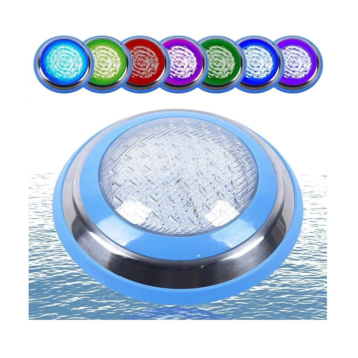 Lámpara Sumergible Iluminación Alberca Rgb Ip68 324 Led