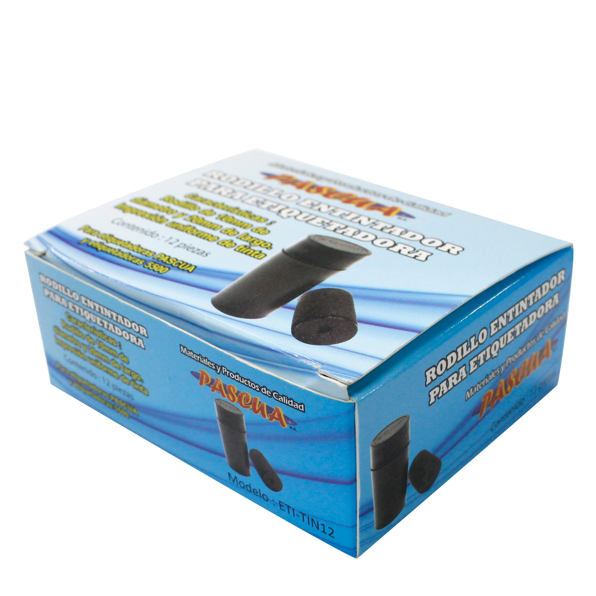 12 Rodillos Entinatador para etiquetadora de 20 mm de Recambio de Tinta, Recarga de Etiquetas de Rodillo de Tinta