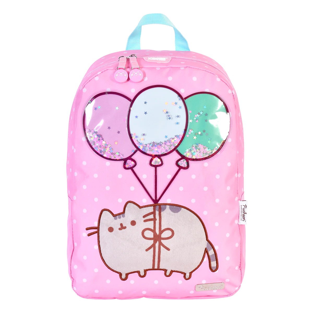 Mochila Gato Pusheen The Cat Gatita En Globos Con Estrellas Rosa
