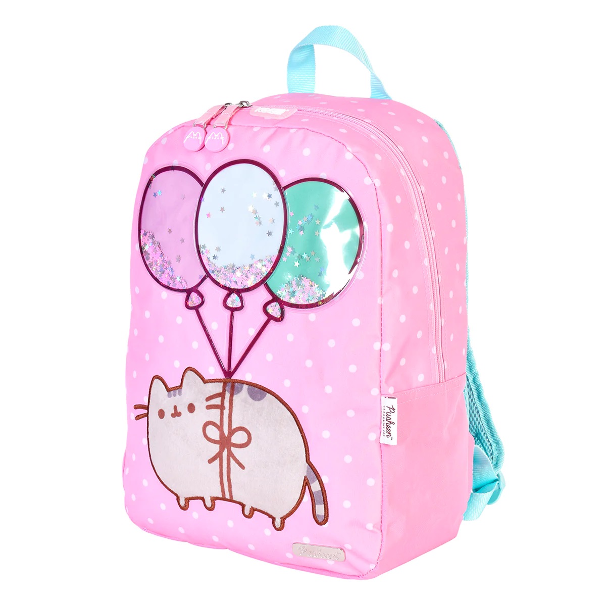 Mochila Gato Pusheen The Cat Gatita En Globos Con Estrellas Rosa