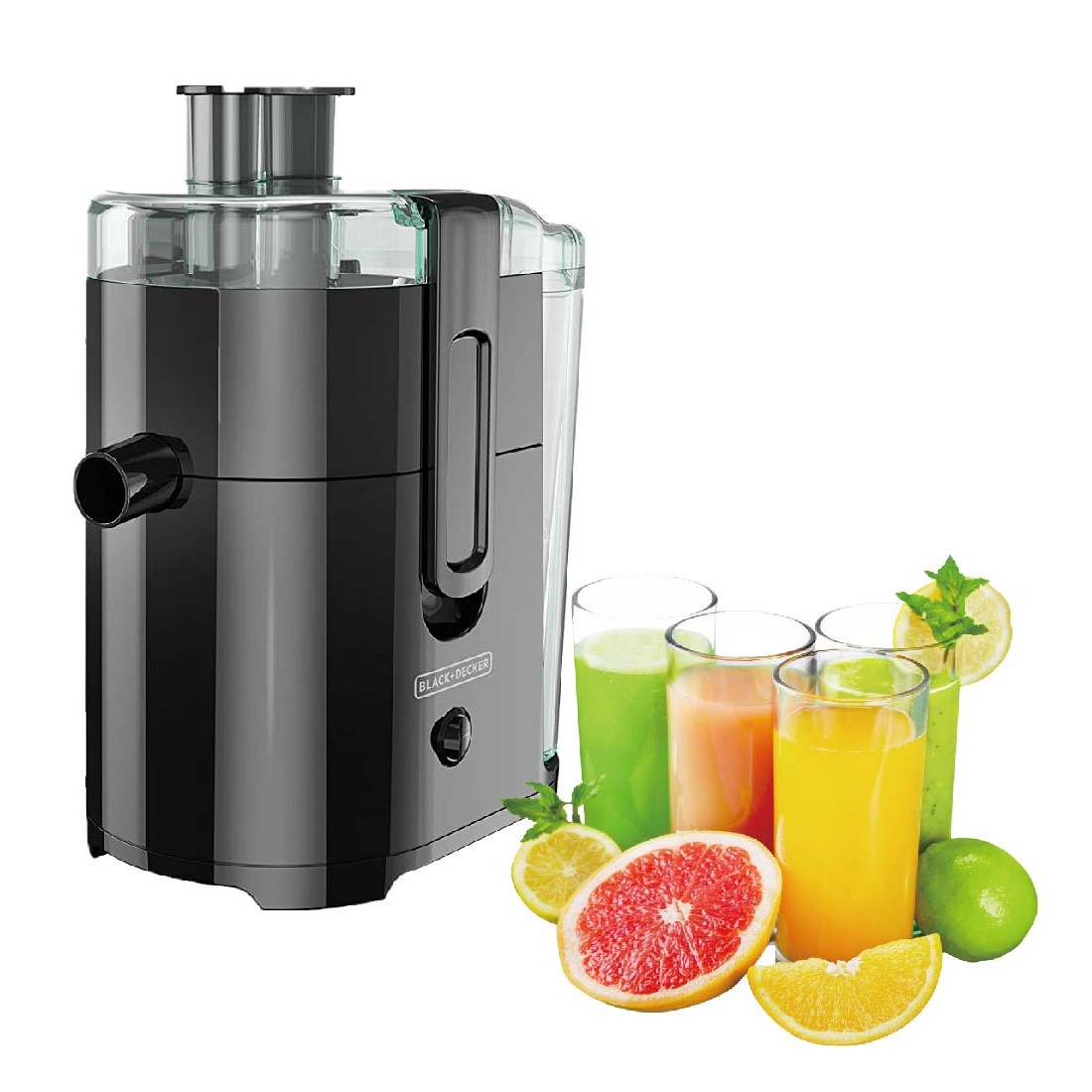 EXTRACTOR DE JUGOS 1VEL 800ML NEGRO B&D