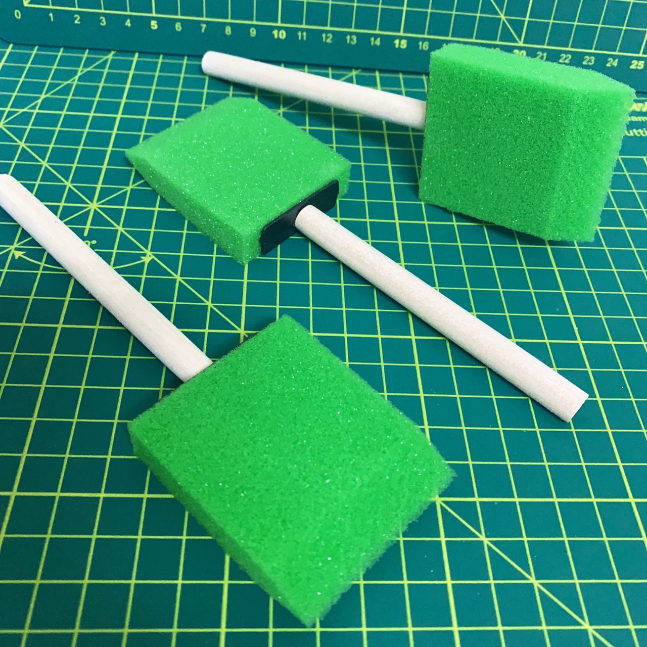 Pinceles de Esponja para Pintar Acrílico, Esmalte, Tintes y Acuarela - Esponja Pintura para Manualidades