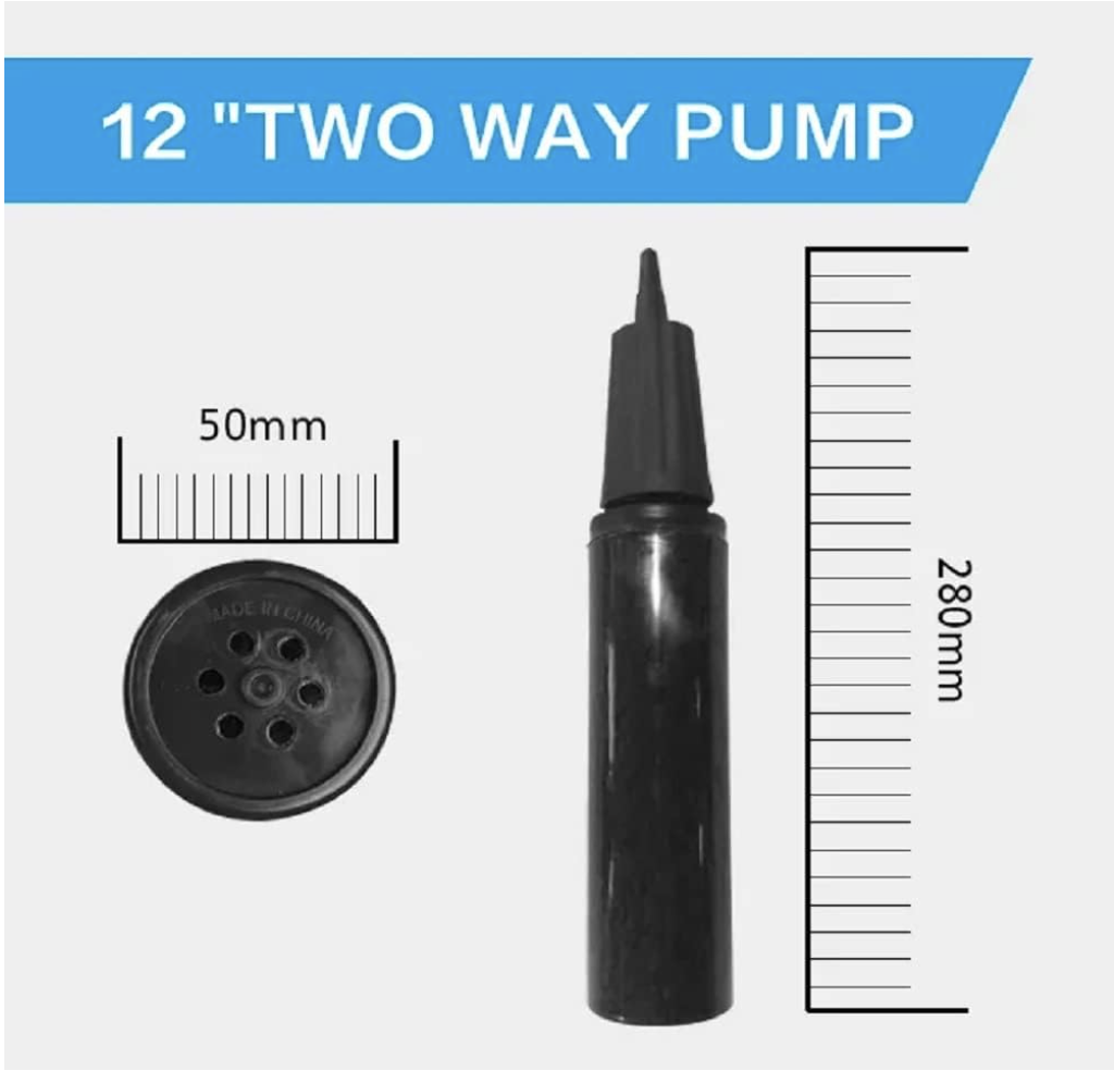 Inflador Hinchador Globos de Forma Manual, Bomba de Aire a Mano para Globos para Decoración de Bodas, Fiestas, Cumpleaños y Eventos Festivo