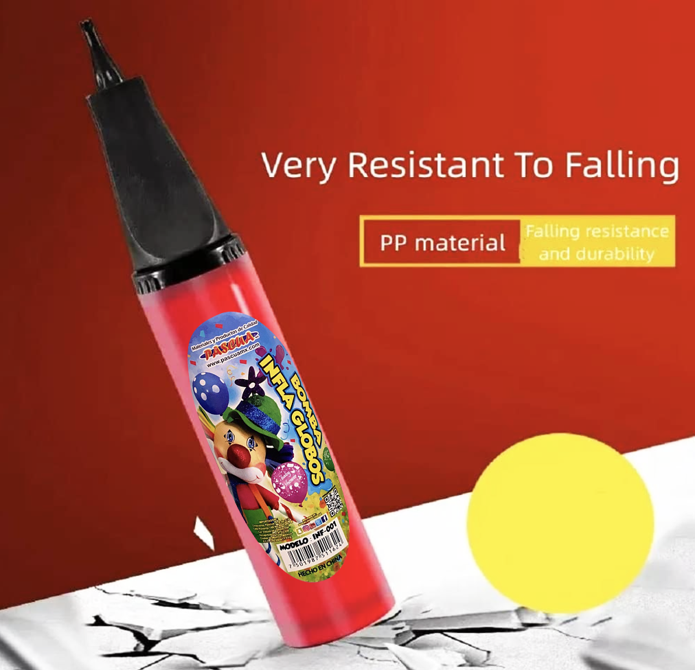 Inflador Hinchador Globos de Forma Manual, Bomba de Aire a Mano para Globos para Decoración de Bodas, Fiestas, Cumpleaños y Eventos Festivo