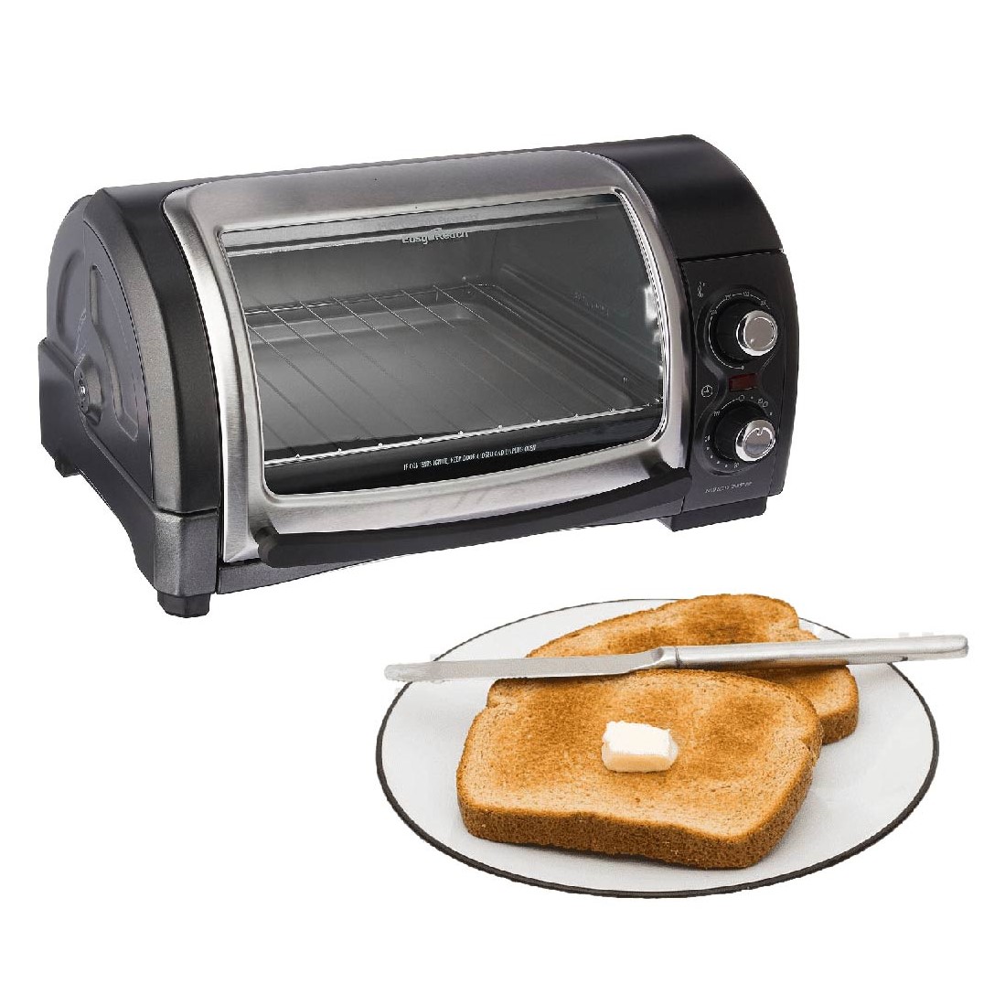 HORNO TOSTADOR 4 REBANADAS SILVER  HAMILTON BEACH