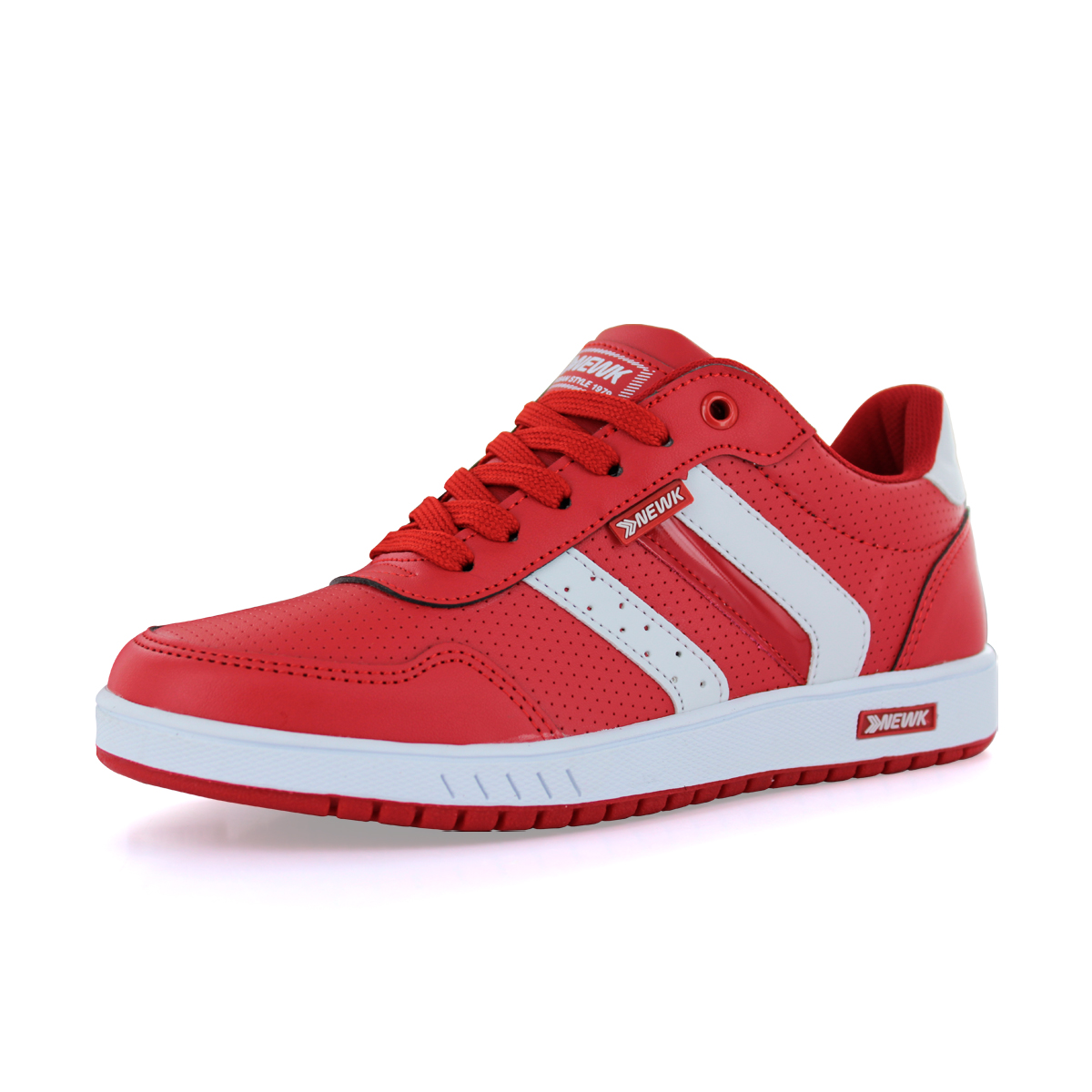 Tenis Newk Hombre Mujer Línea Zaprope Color Rojo Blanco