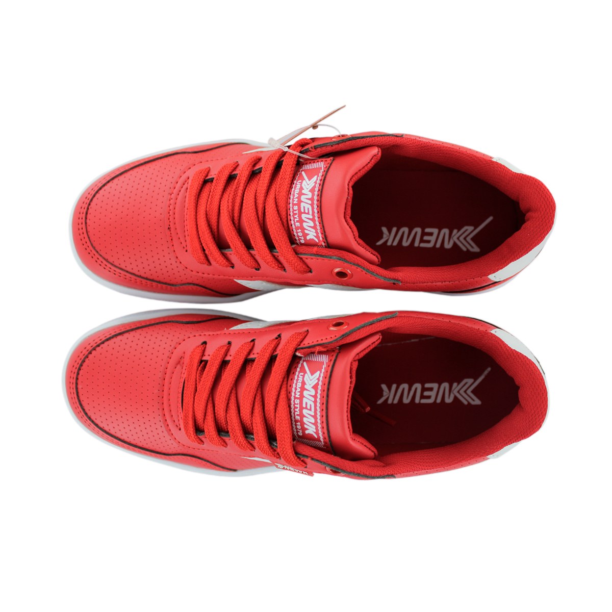 Tenis Newk Hombre Mujer Línea Zaprope Color Rojo Blanco