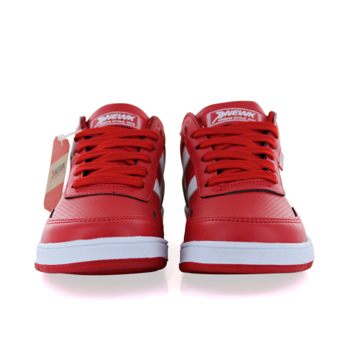 Tenis Newk Hombre Mujer Línea Zaprope Color Rojo Blanco