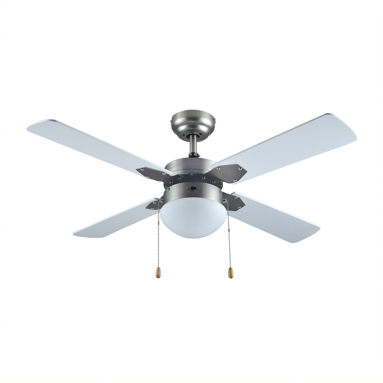 Ventilador De Techo Igoto V4203 Blanco Con 3 Velocidades.