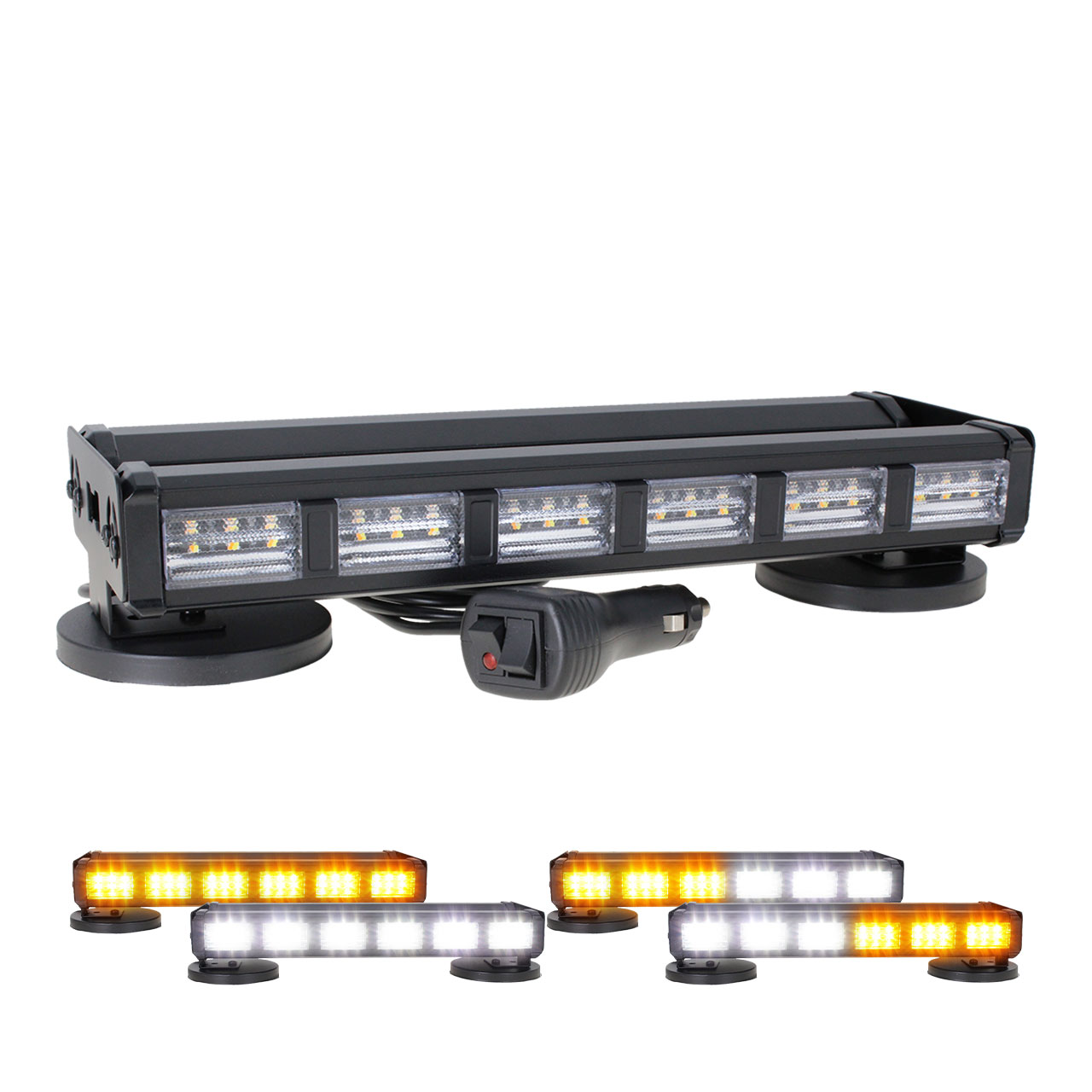 Barra Torreta 108 Led 12 Paneles Doble Vista Codigo Bicolor