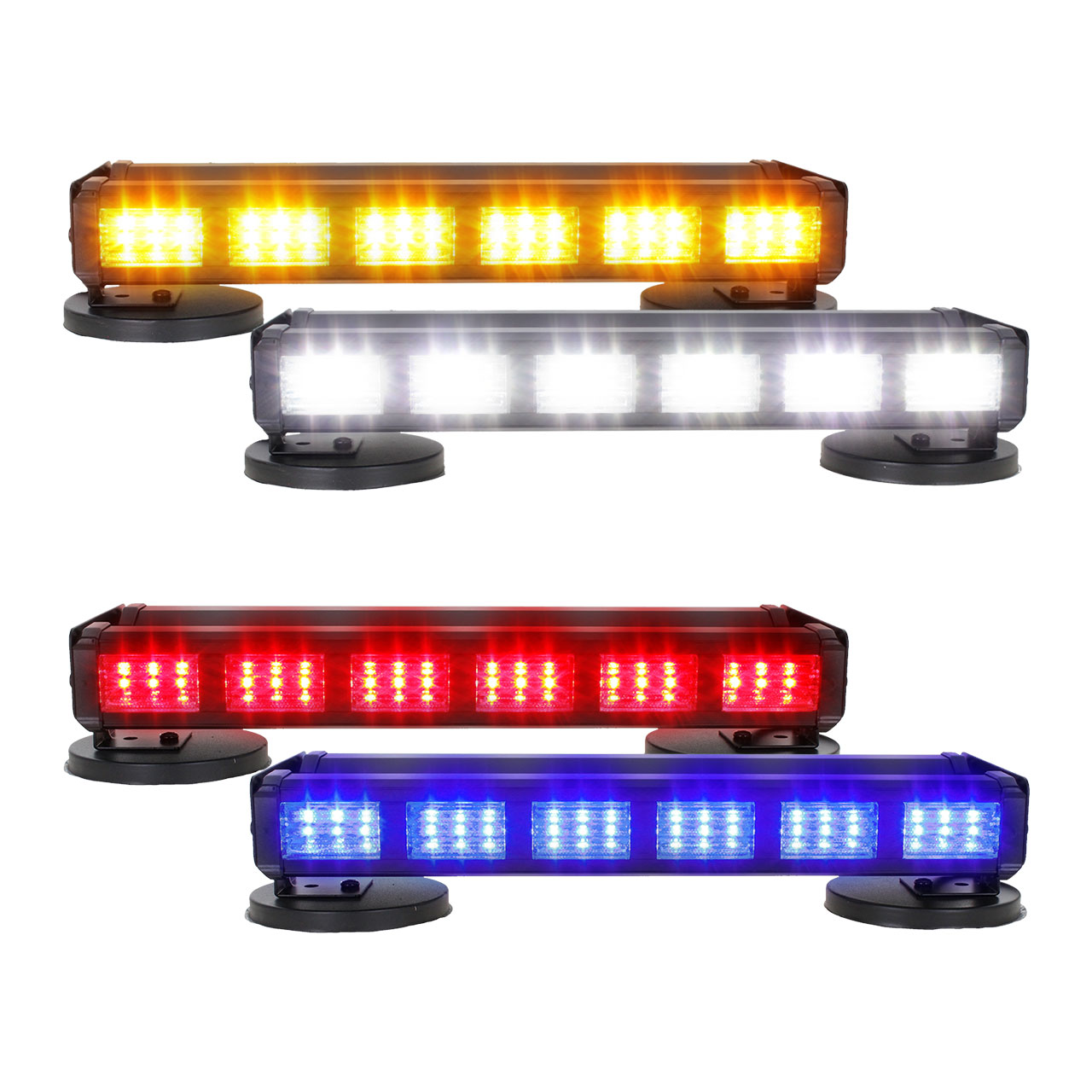Barra Torreta 108 Led 12 Paneles Doble Vista Codigo Bicolor