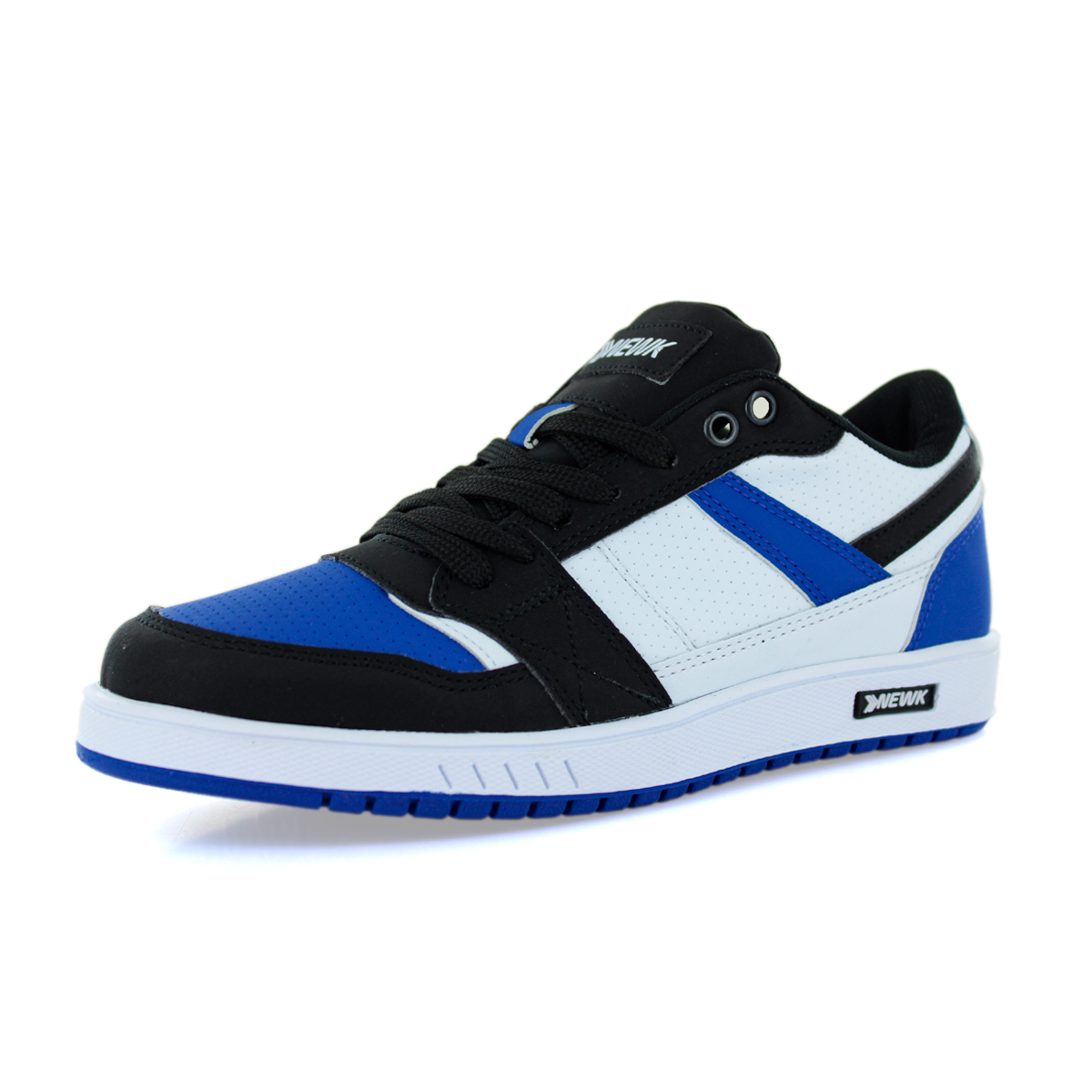 Tenis Newk Hombre Mujer Línea Dudley Color Azul Negro Blanco
