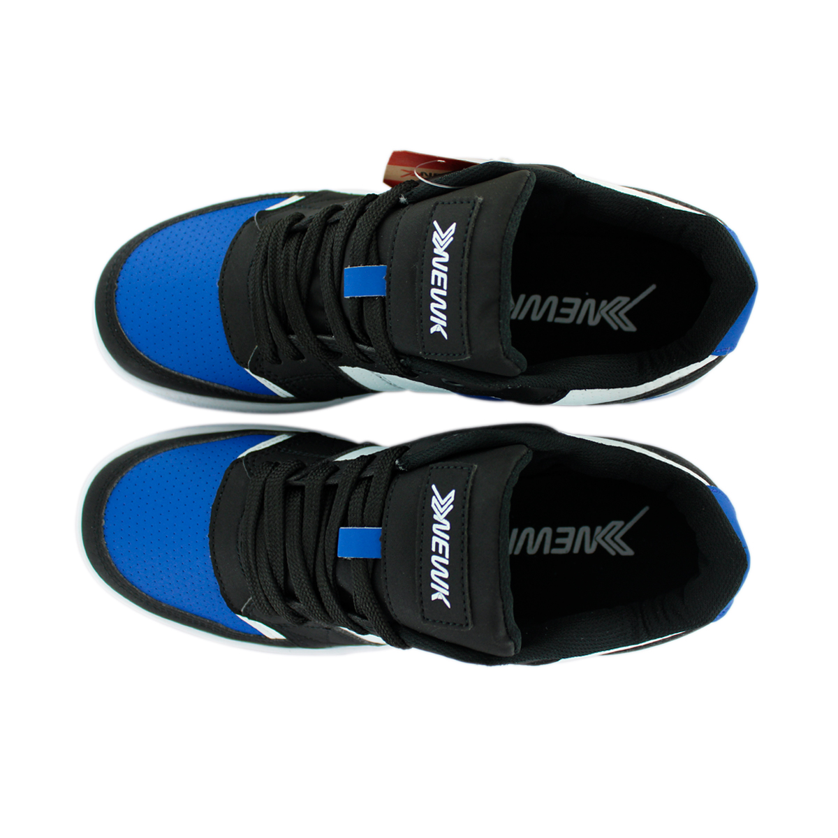 Tenis Newk Hombre Mujer Línea Dudley Color Azul Negro Blanco