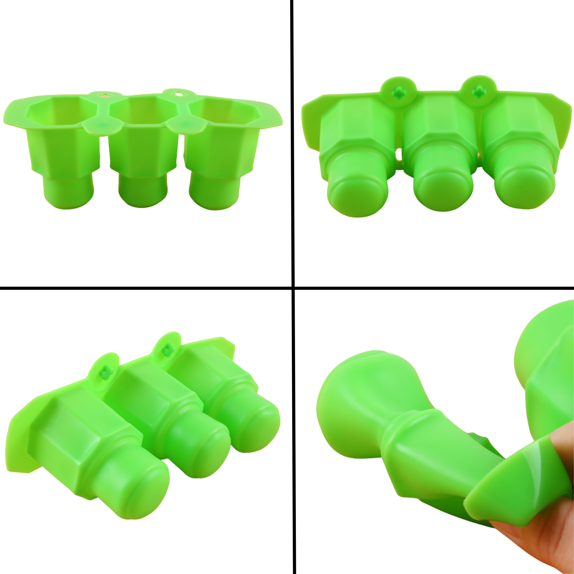 Molde multiusos para maceta ecomlab molde de silicona de grado alimenticio (Hexagonal)