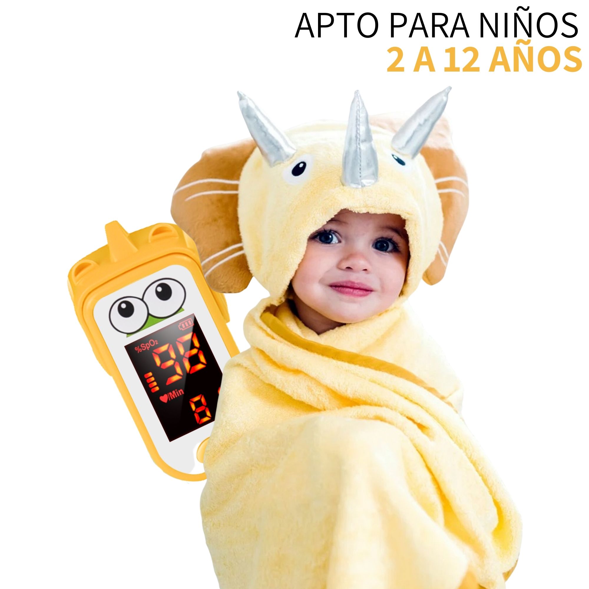 Oximetro Pediatrico Infantil Pulso Hospital Hogar