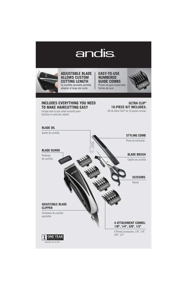 Máquina Recortadora Andis PM 10 Piezas