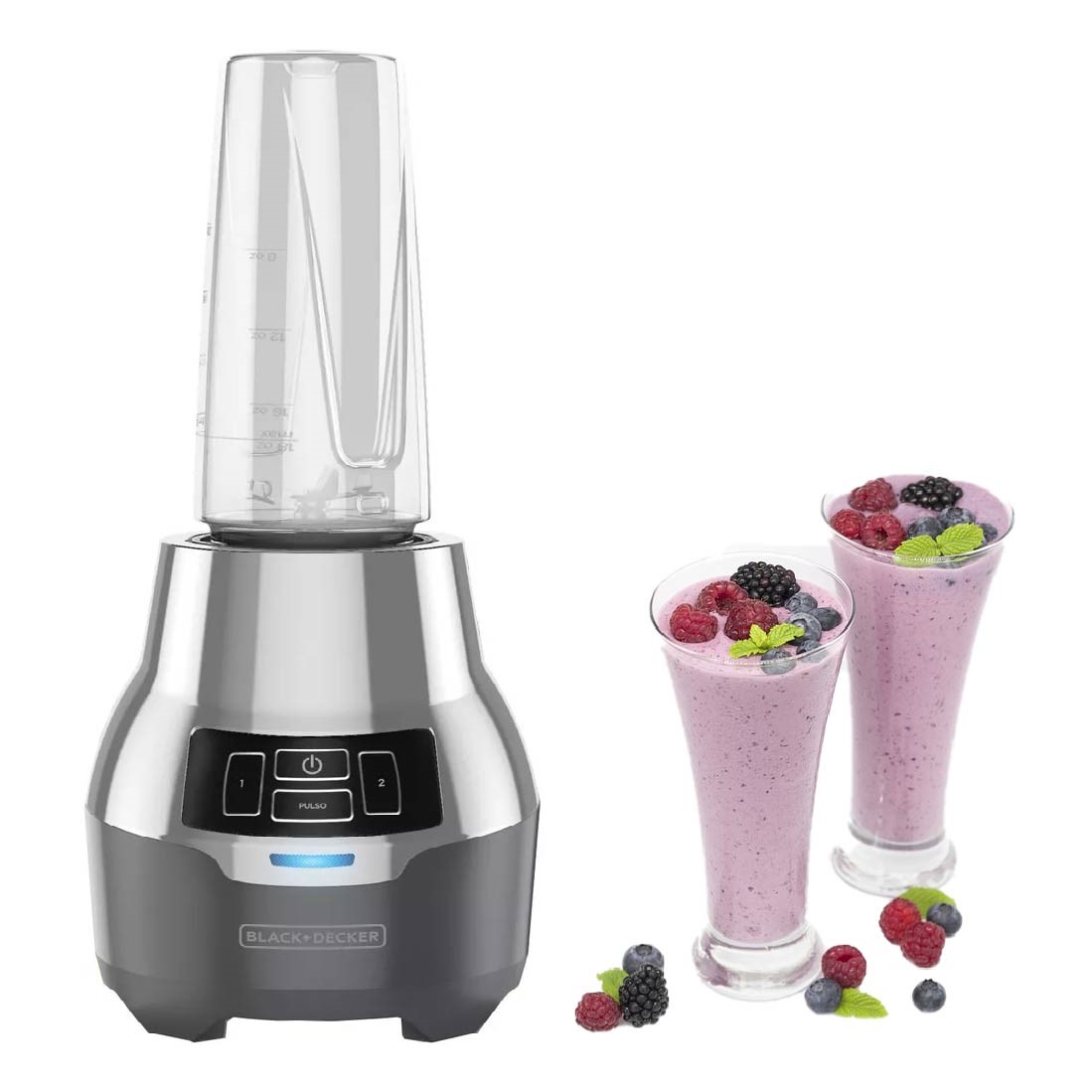 LICUADORA PERSONAL 2VEL 600W VASO DE PLASTICO GRIS B&D