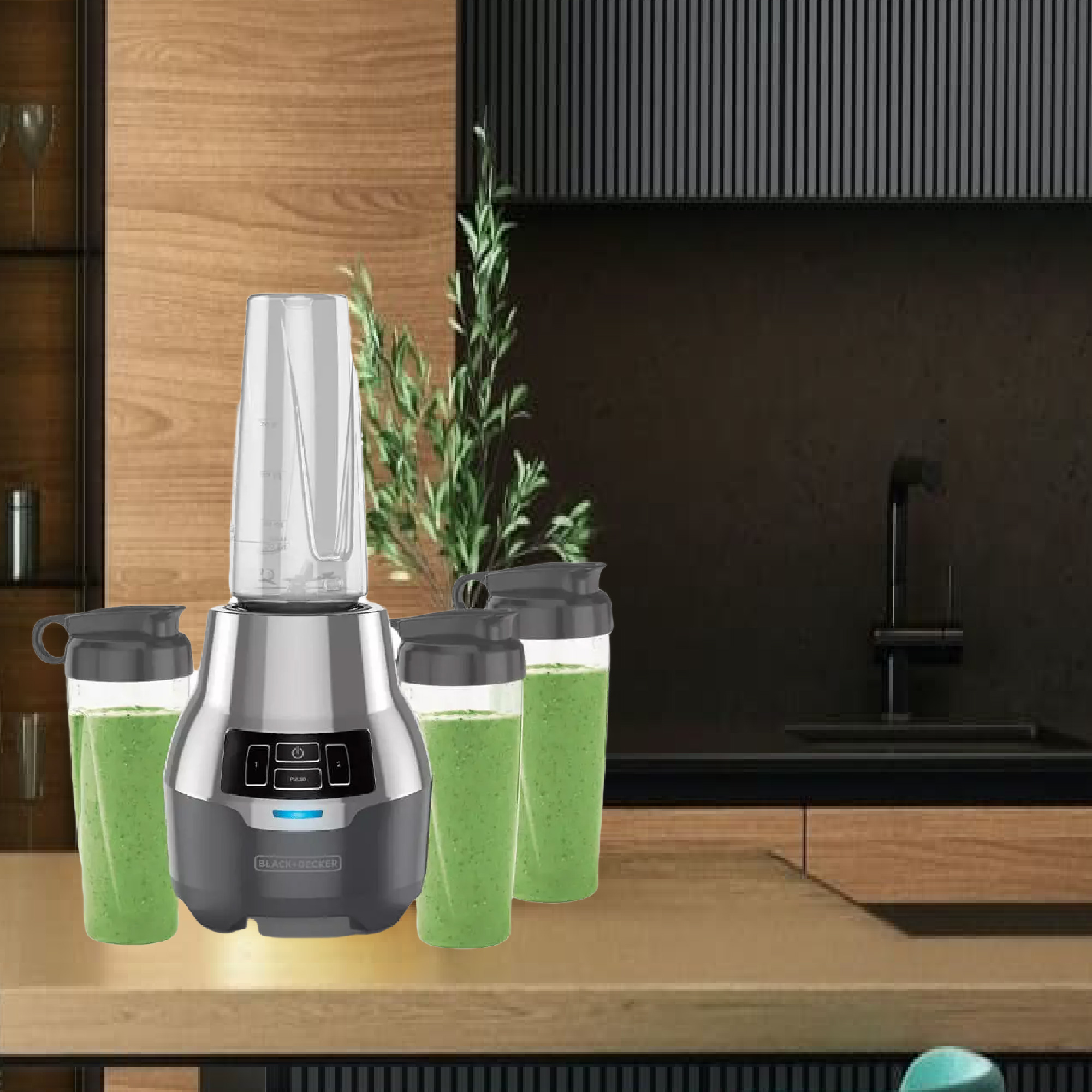 LICUADORA PERSONAL 2VEL 600W VASO DE PLASTICO GRIS B&D