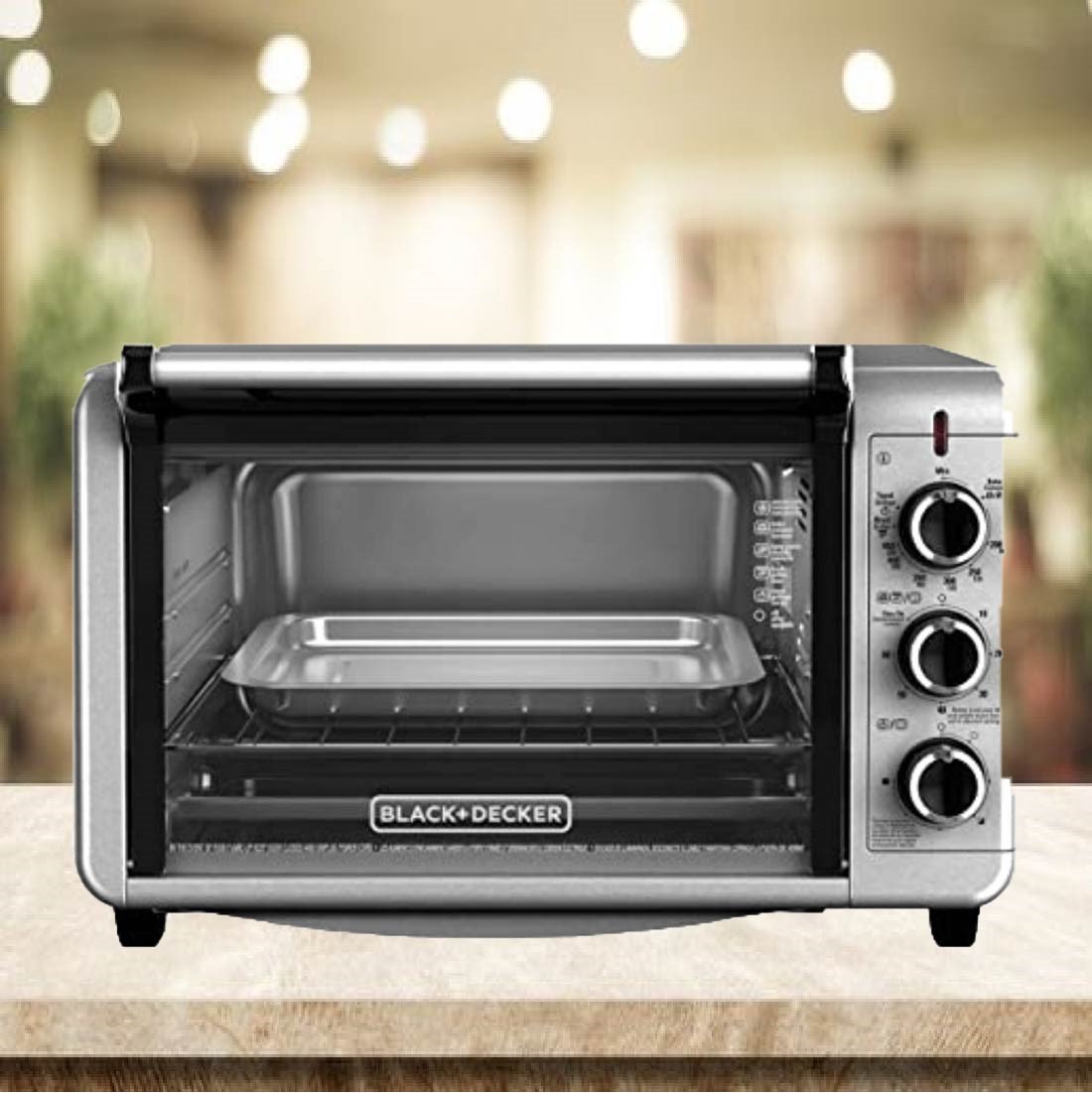 HORNO TOSTADOR 6 REBANADAS 1500W PLATA B&D