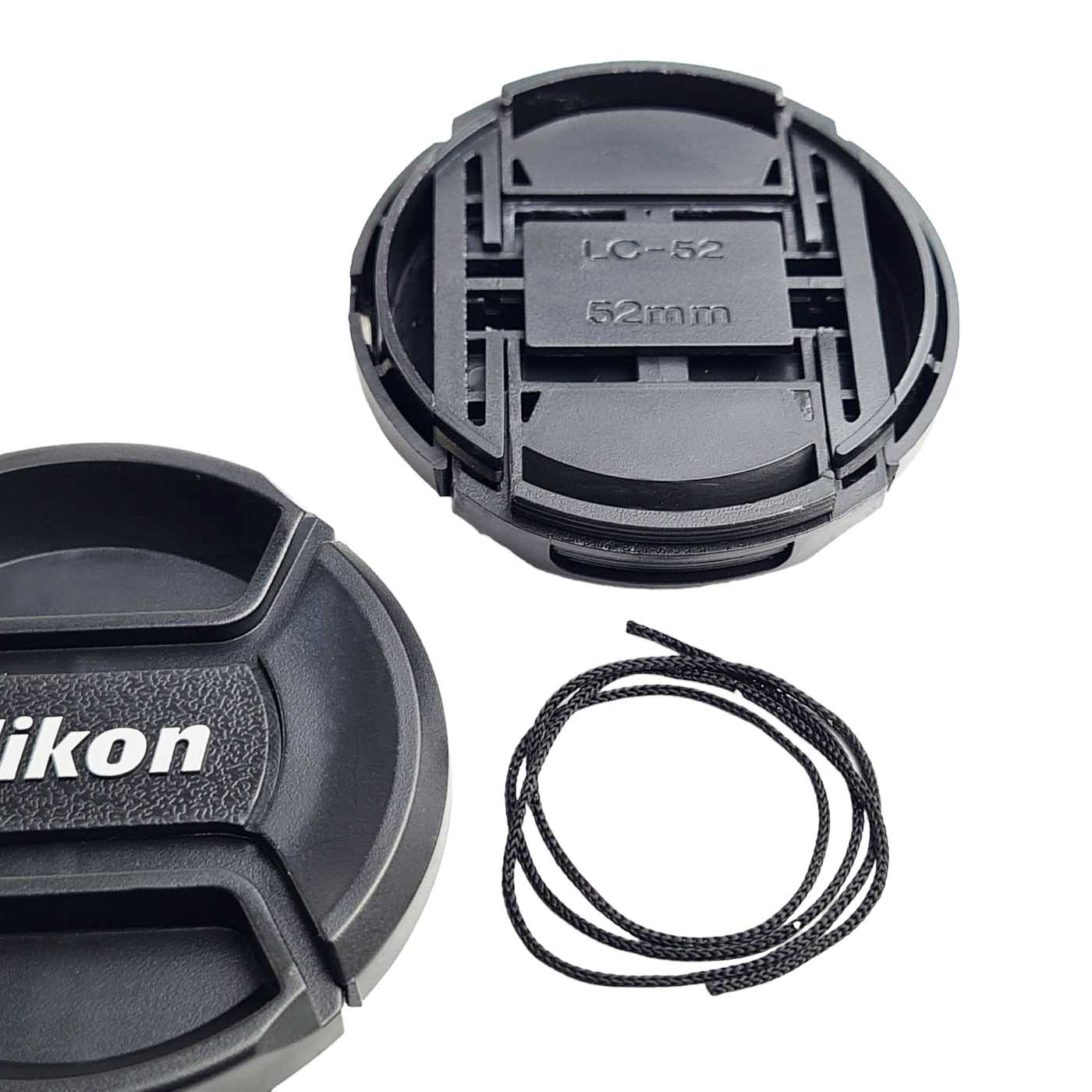Tapa 52mm Nikon Lente 18-55mm 55-200mm 35mm 50mm 85mm 105mm Cámara