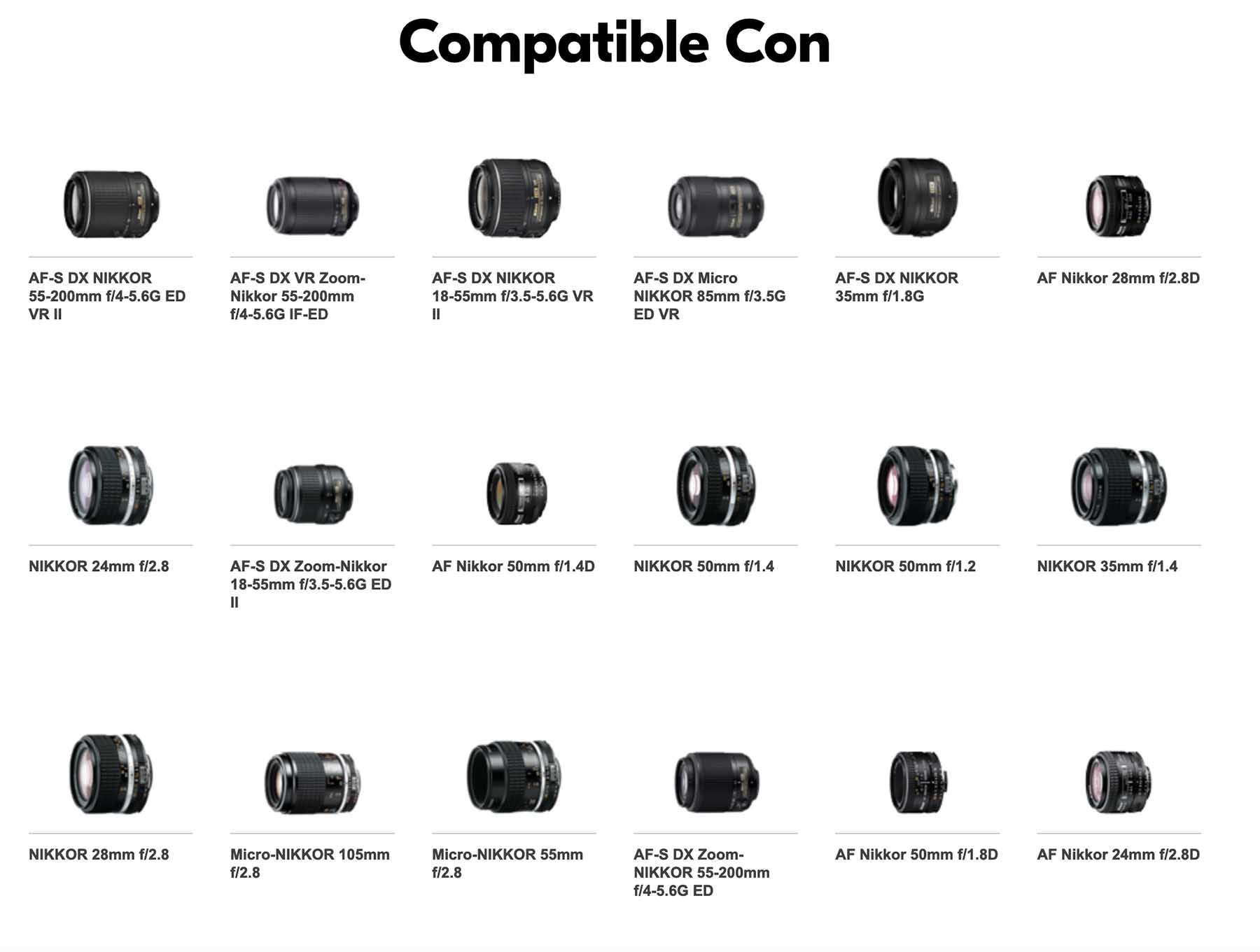 Tapa 52mm Nikon Lente 18-55mm 55-200mm 35mm 50mm 85mm 105mm Cámara