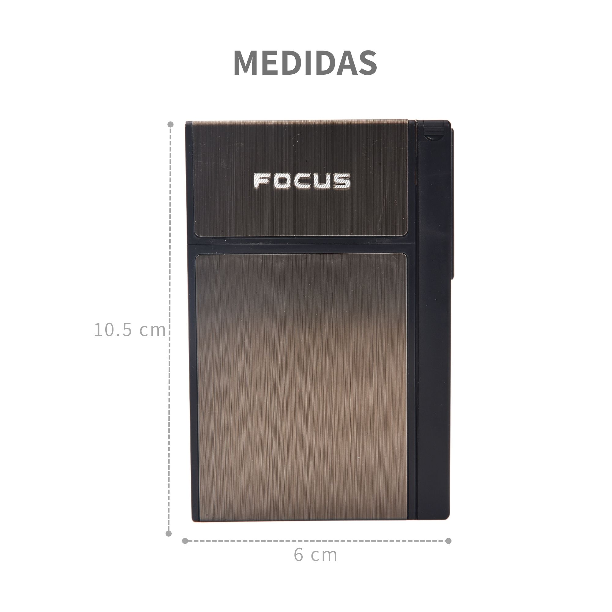 Cigarrera Con Encendedor Recargable Usb Metalica Electrica