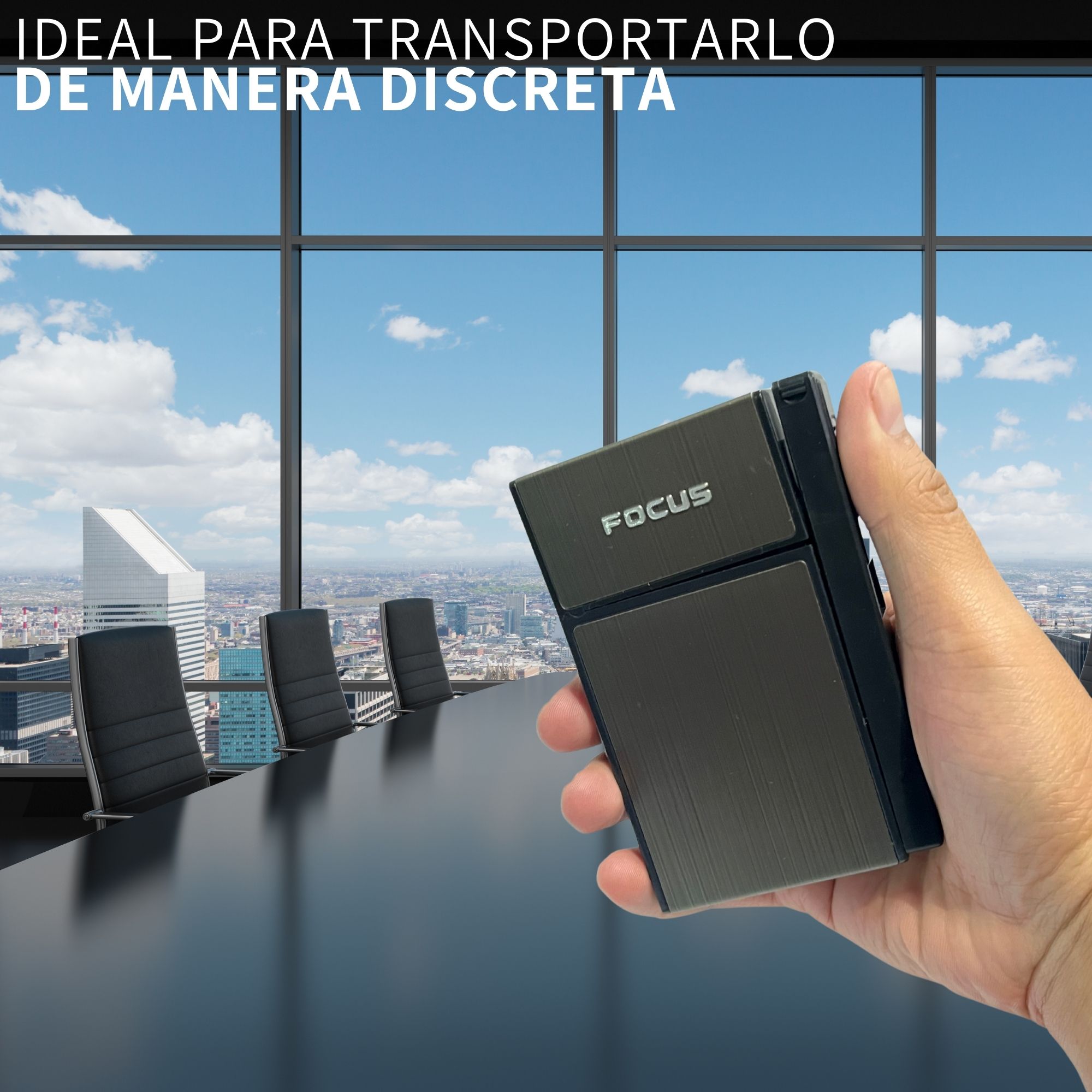 Cigarrera Con Encendedor Recargable Usb Metalica Electrica