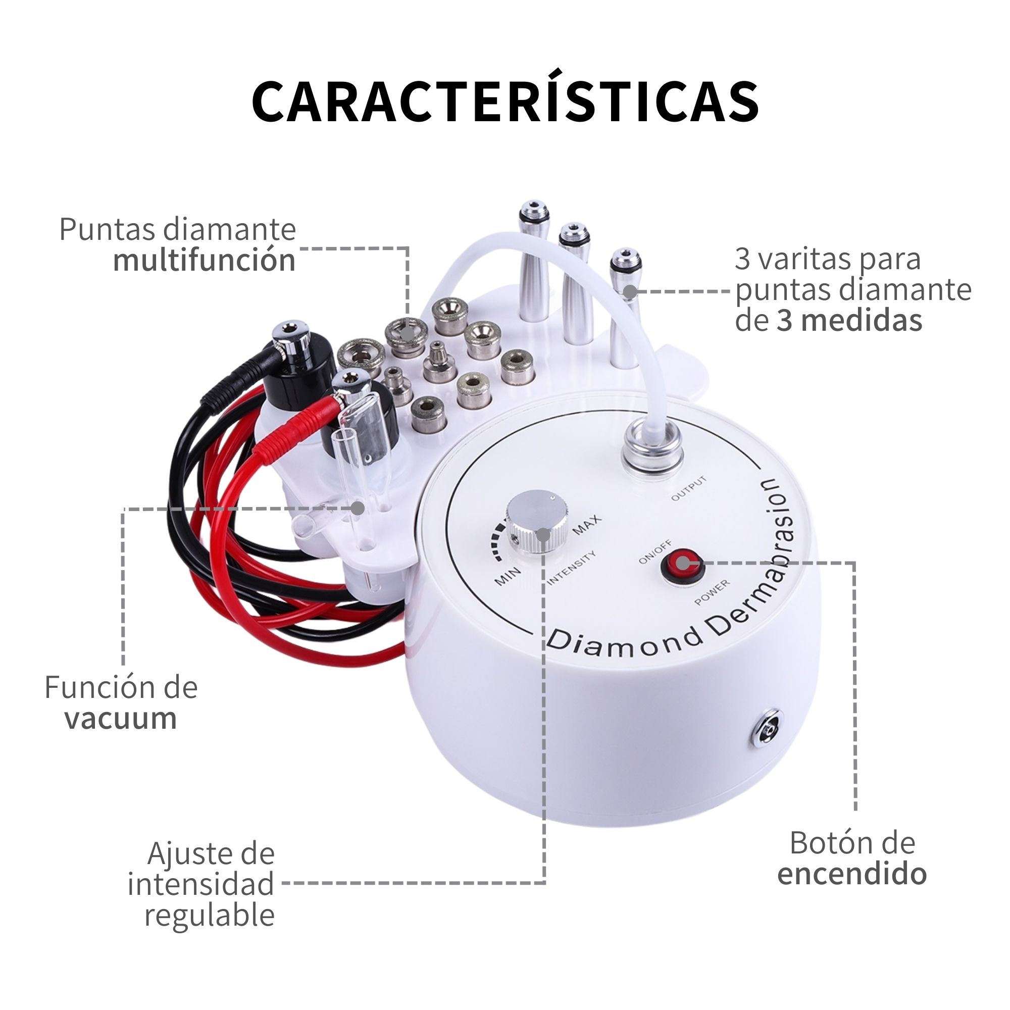 Máquina de Microdermoabrasión Dermoabrasión Facial Profesional