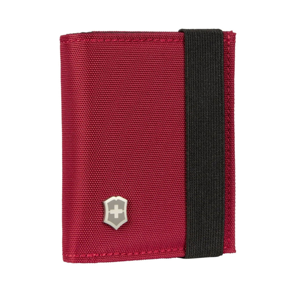 Billetera de dos pliegues con portadocumentos de micromalla, color Rojo, Victorinox