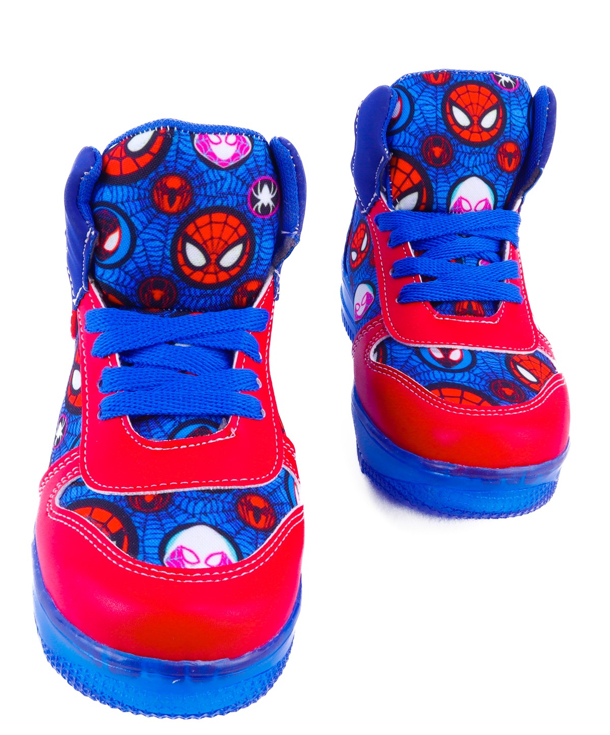 Tenis Niño Hombre Bota Araña Luces Leds Vengadores 170-arr