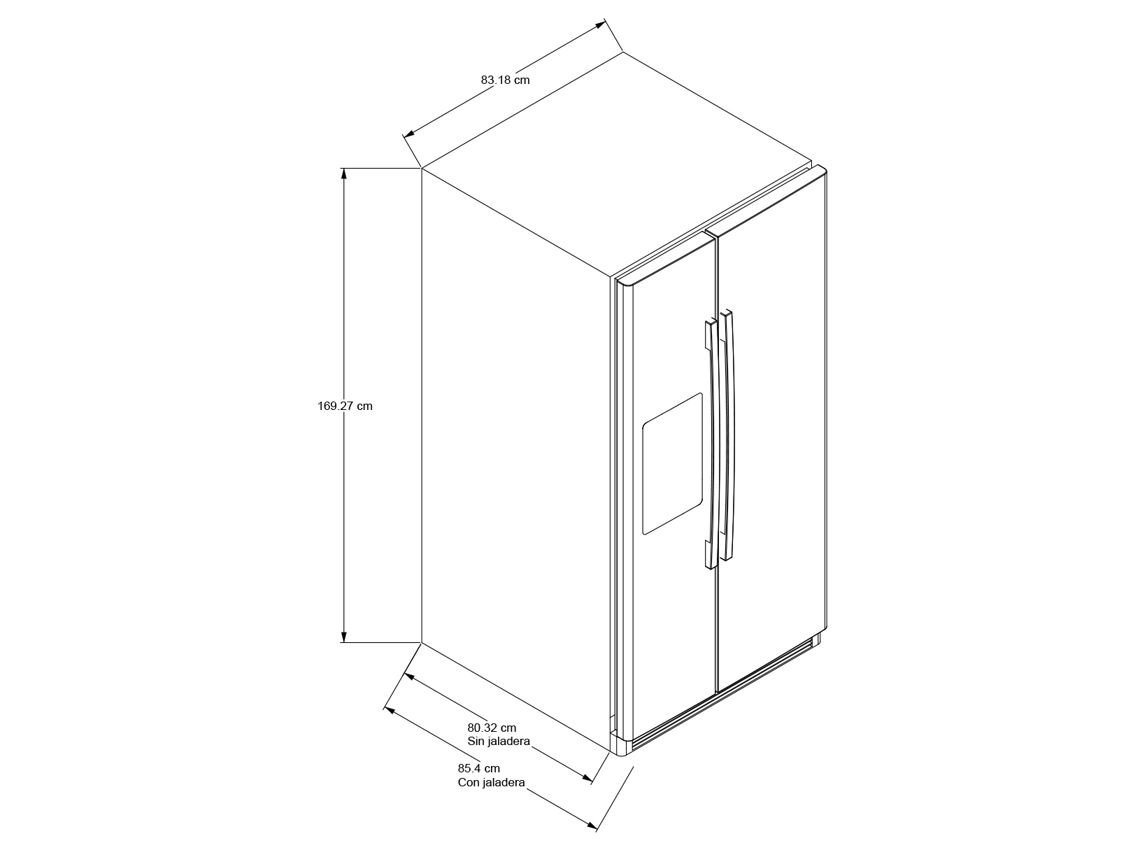 Refrigerador Side by Side 611.00 L / 22 p³ Xpert Energy Saver WD2620S