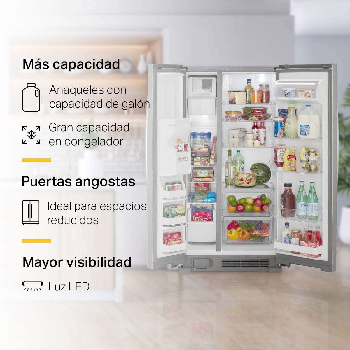 Refrigerador Whirlpool Side by Side 25 p³ Xpert Energy Saver WD5620S